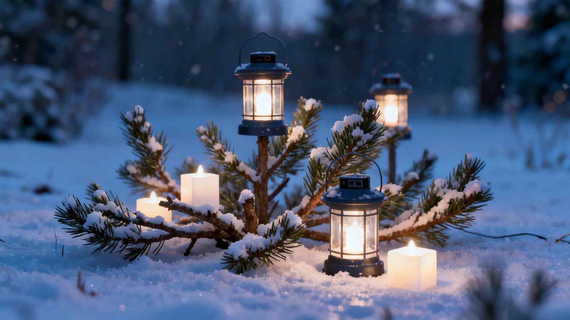 3. Battery-powered Lanterns and Candle Cubes