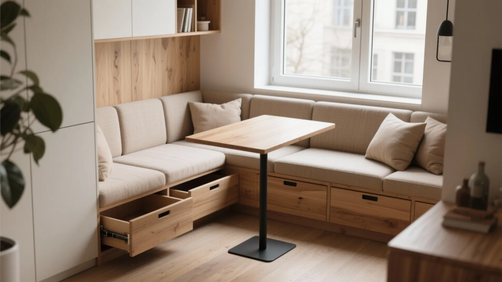 Banquette + Storage Combo