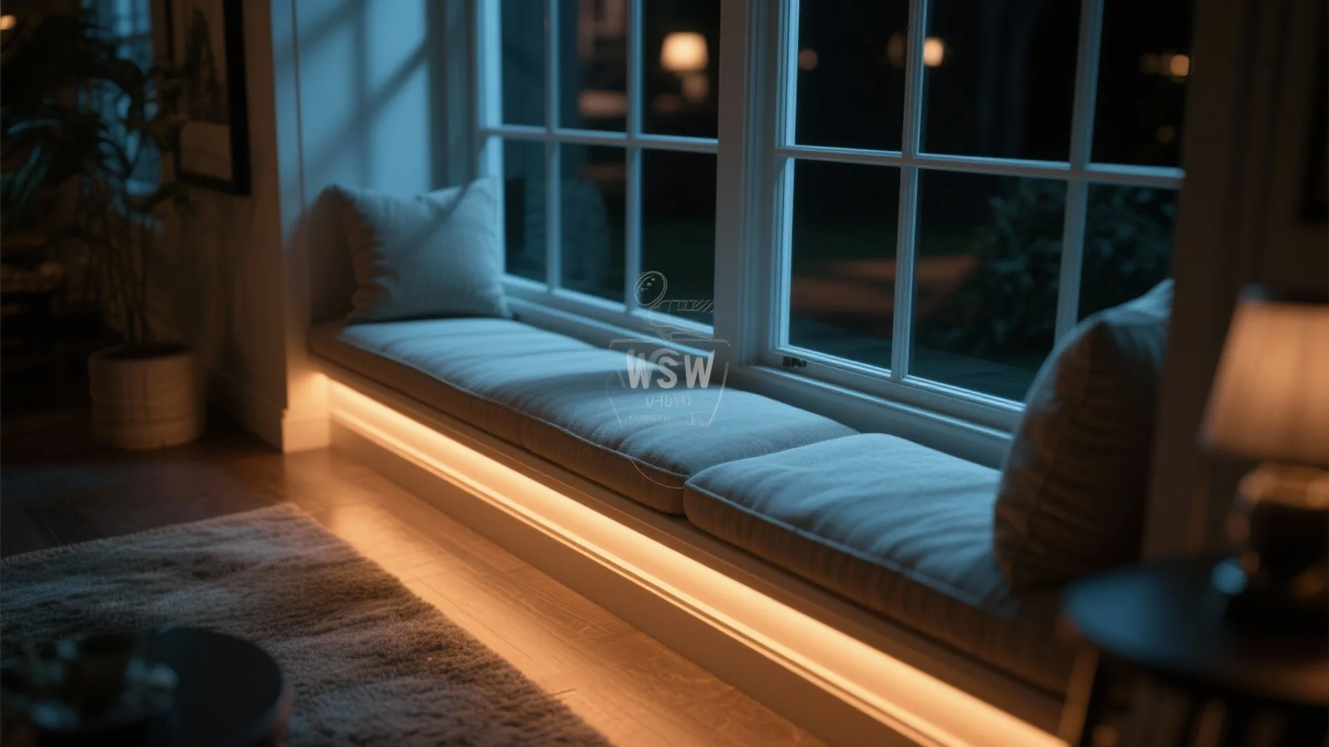 7. Accent Lighting for Evening Drama