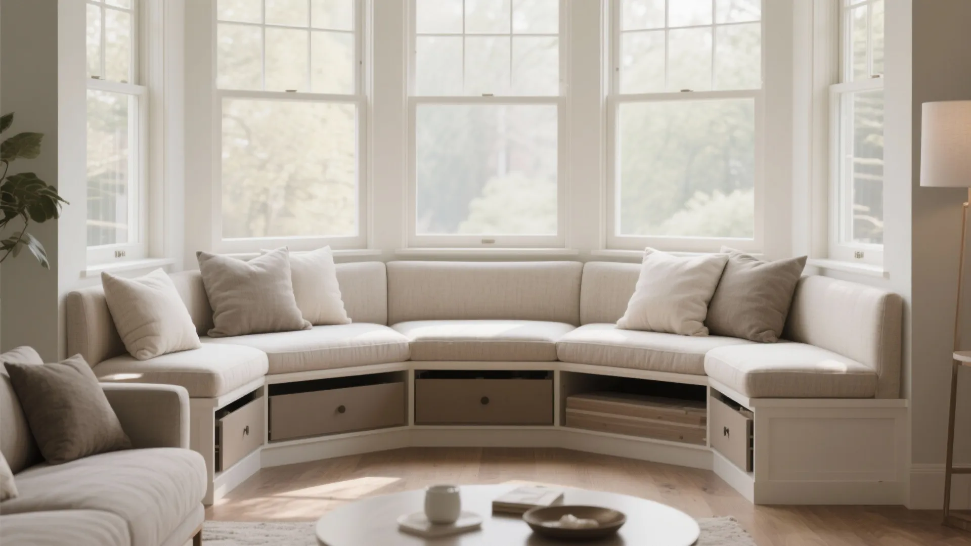 1. Cozy Built-In Seating