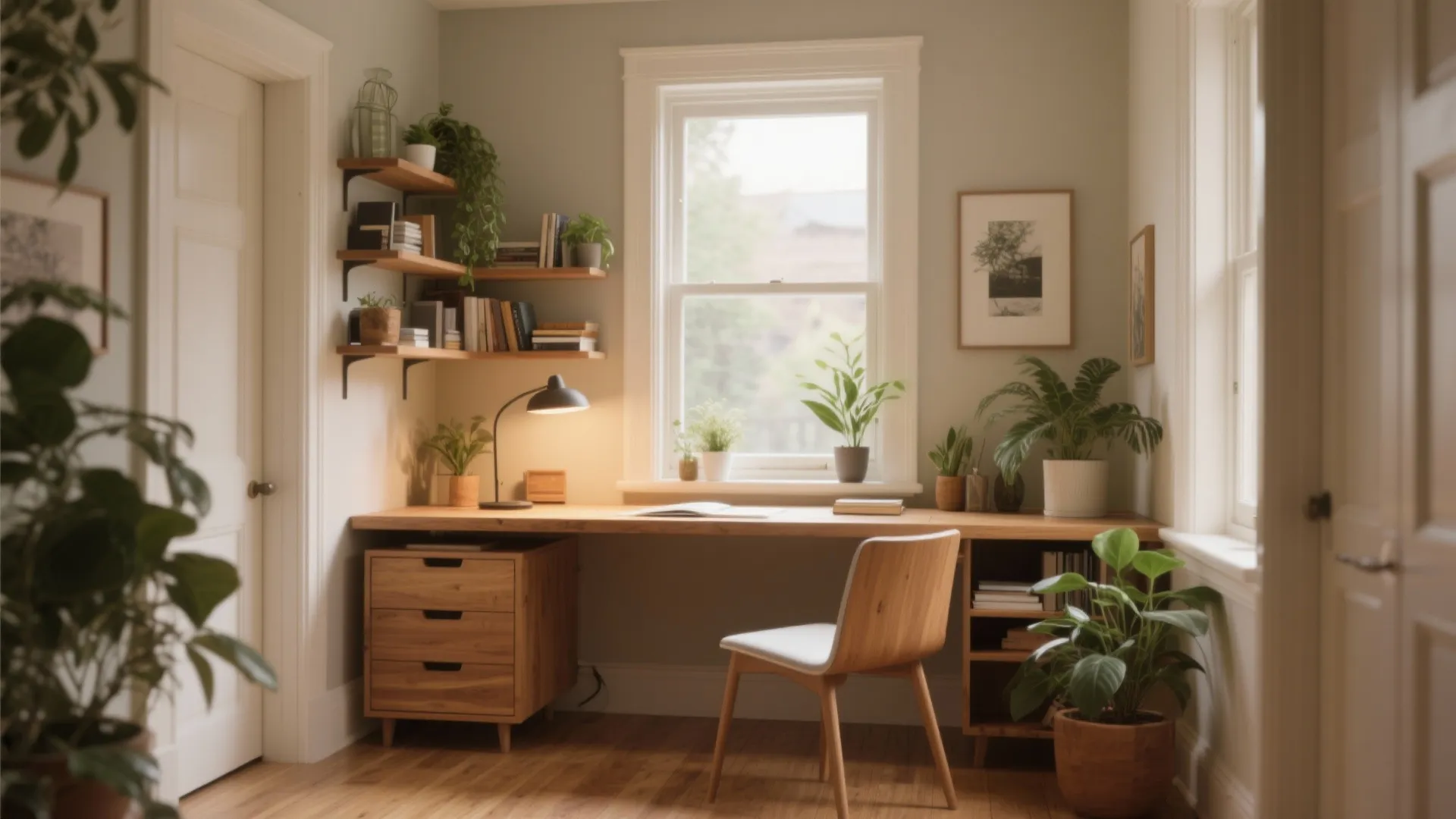 Bay window desk ideas