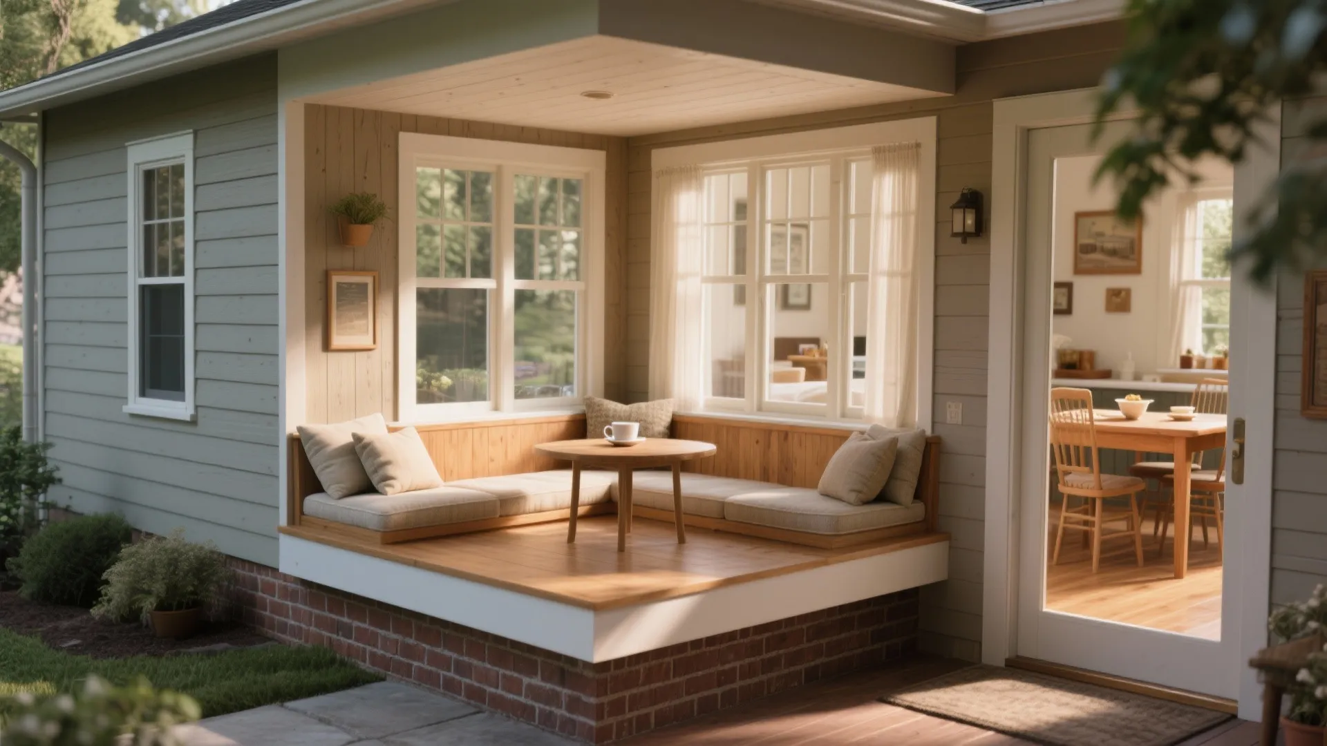 2. Add a bump-out or bay window seating