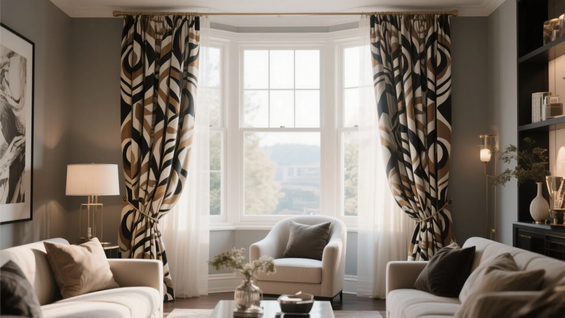 5. Statement Curtains that Frame the View