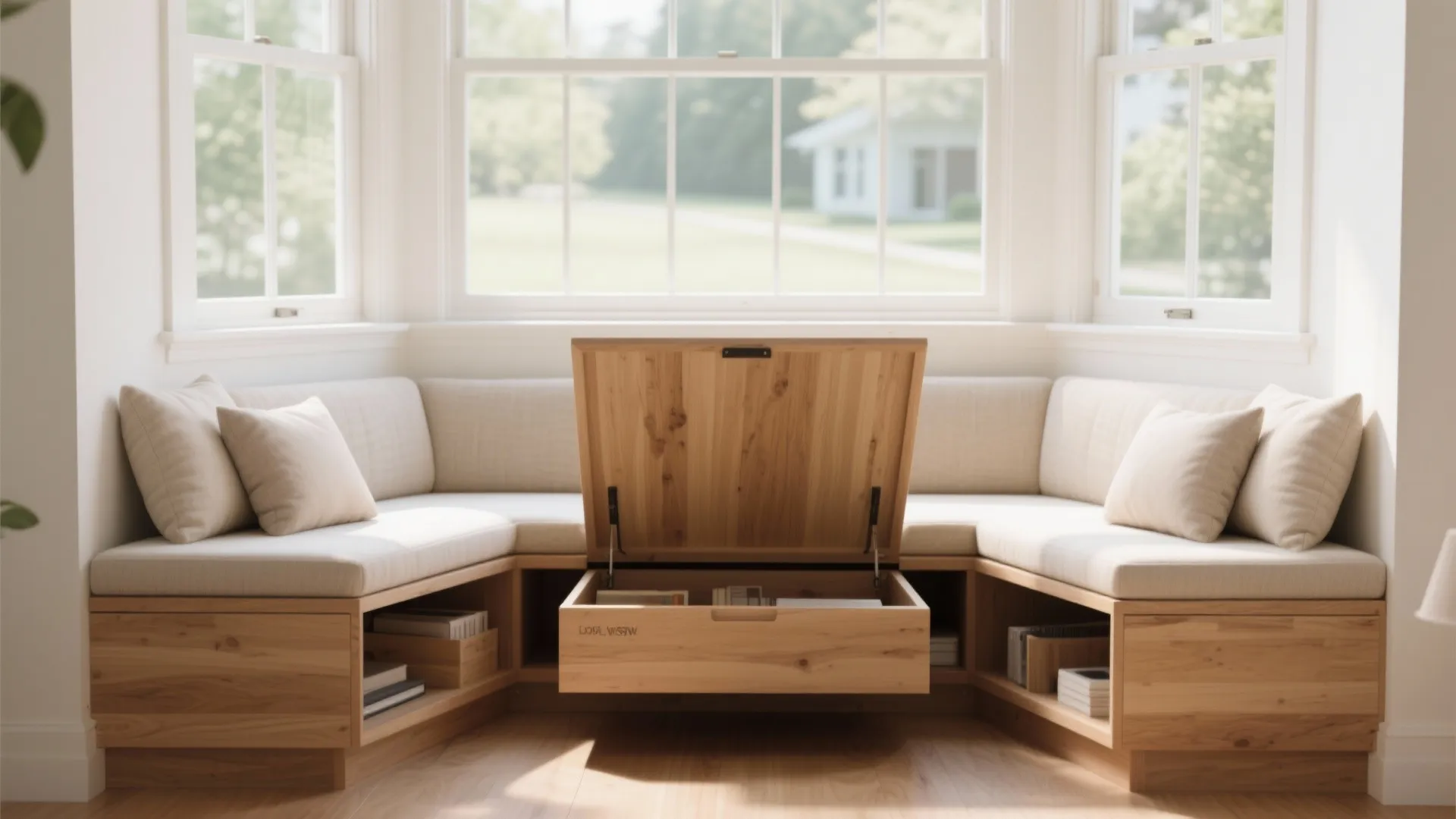 2. Window Seat with Hidden Storage