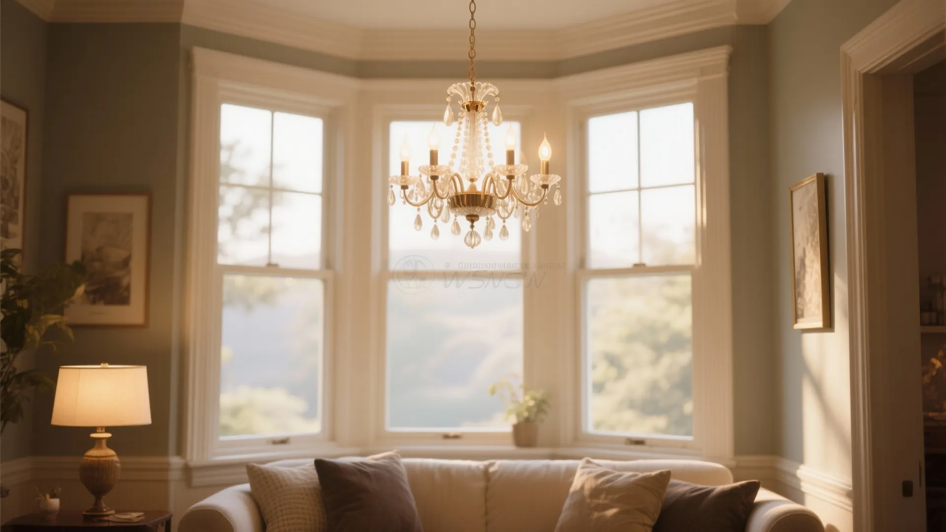 7. Statement Lighting Above the Bay