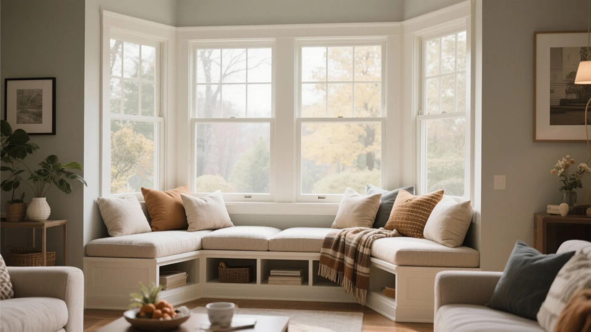 7. Bay Window Seating Nook