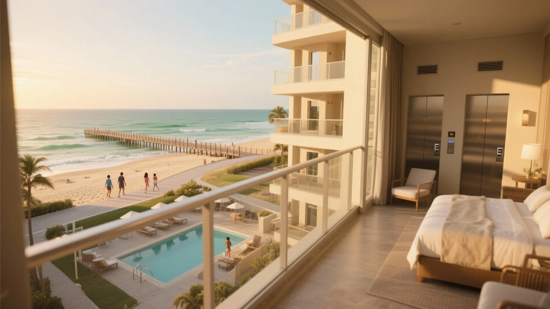 4. Pick locations with easy beach access and onsite amenities