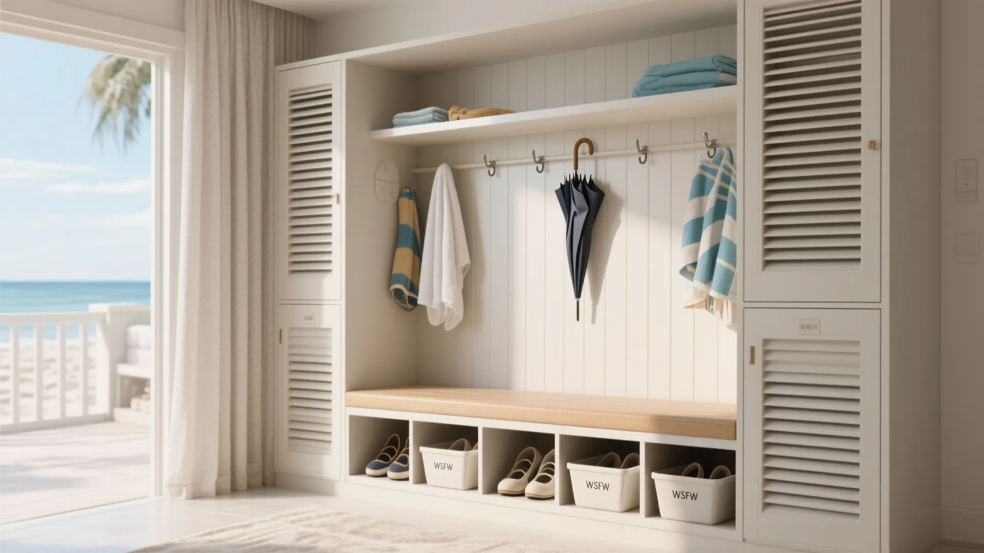 Smart storage for beach gear