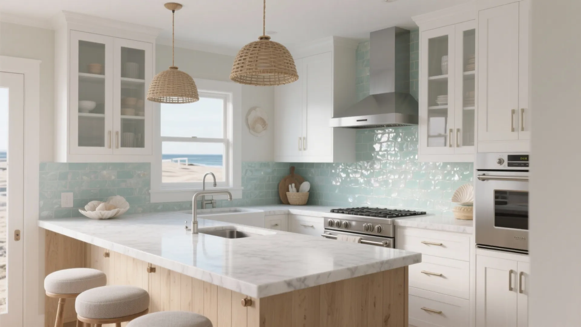 5 Beach Kitchen Ideas for Breezy Small Spaces: A senior designer’s sunny, salt-smart playbook to make your coastal kitchen calm, functional, and totally you—especially when square footage is tight.