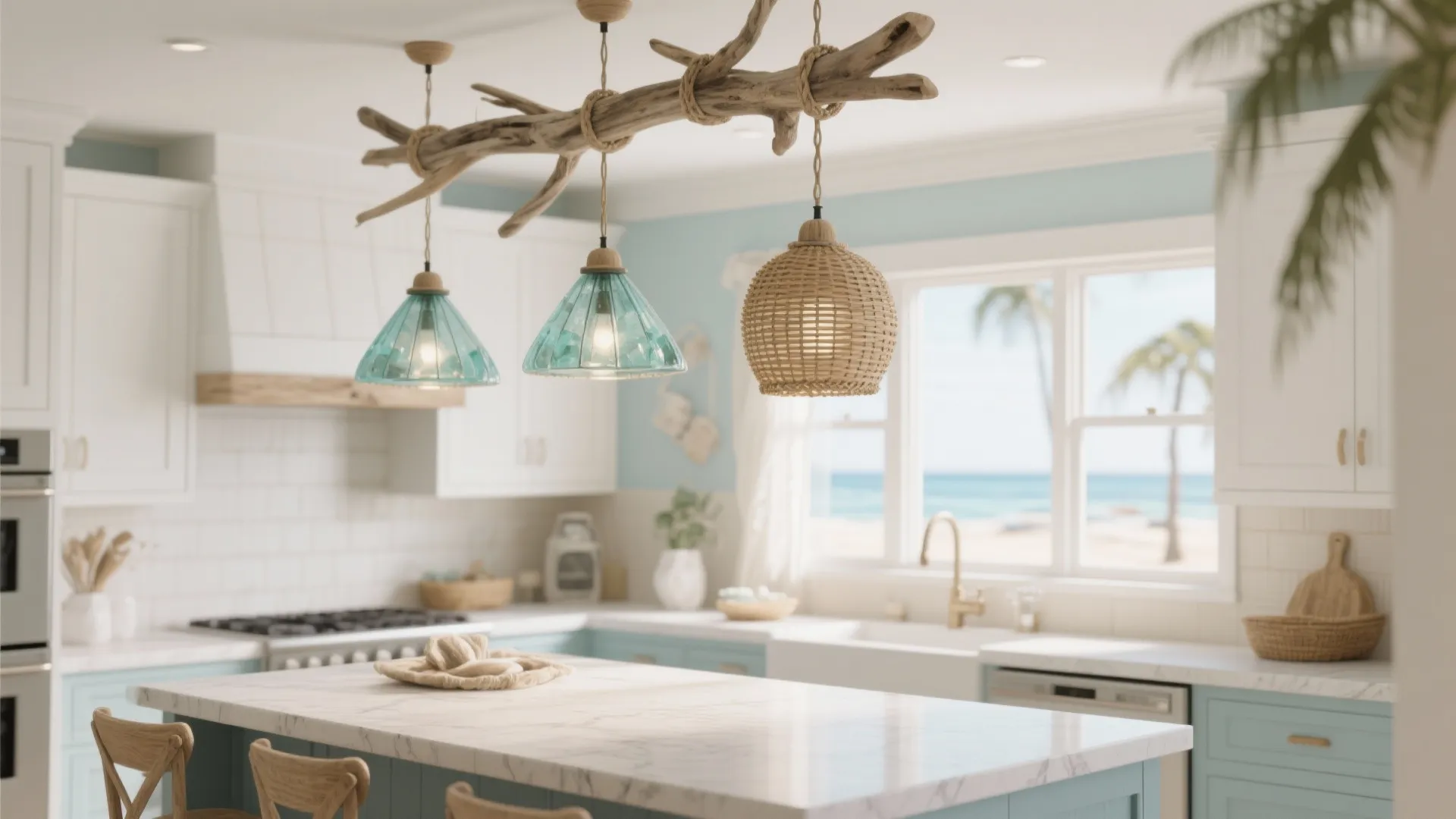 6. Beach-Inspired Lighting