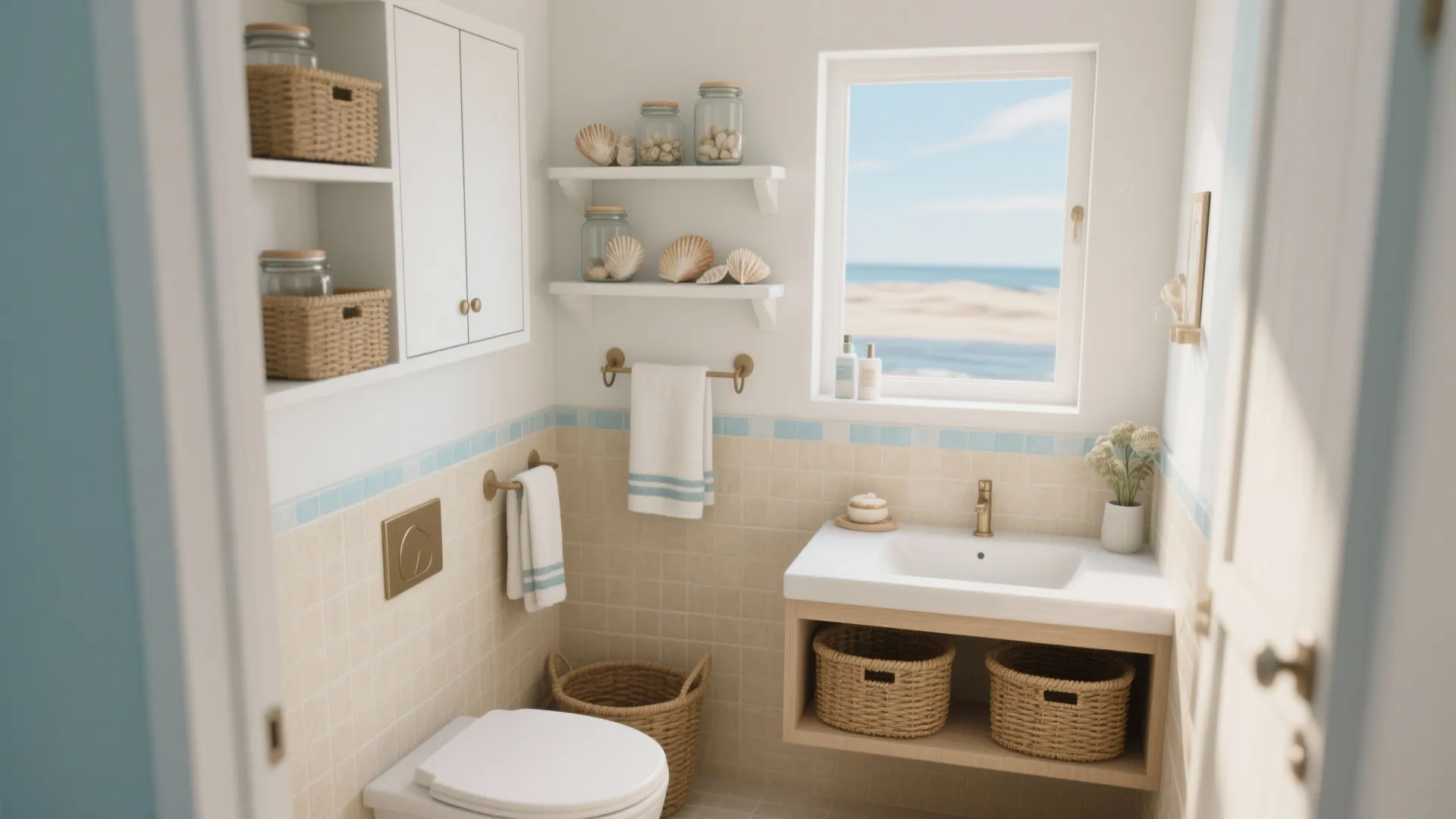 5. Beachy Details and Clever Storage