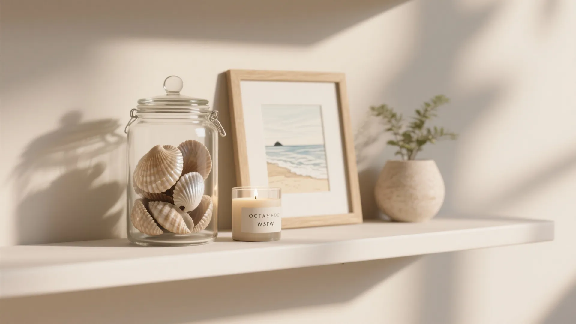 5. Beachy vignettes on a budget