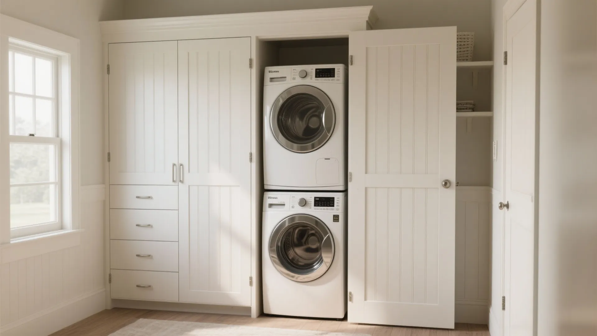 5. Beadboard Cabinet Fronts and Appliance Panels