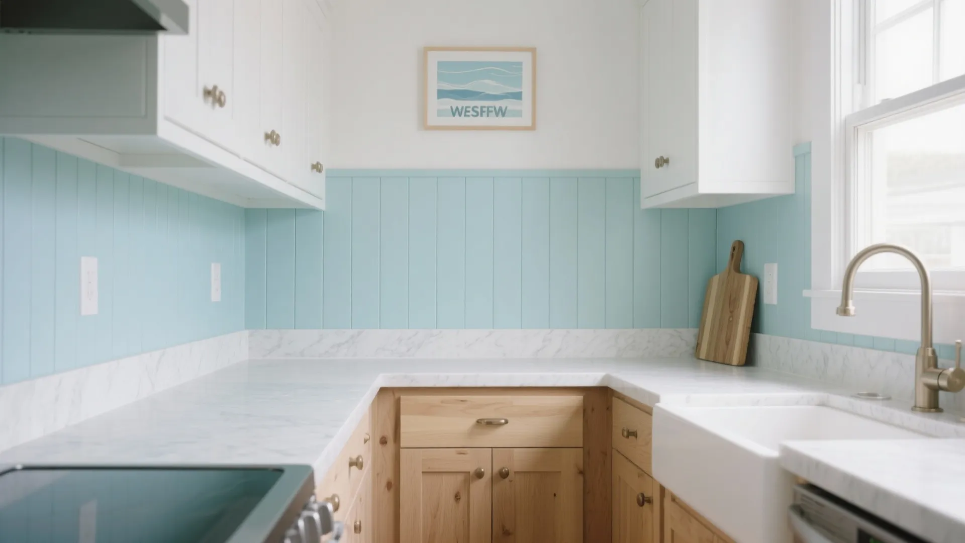 5. Beadboard Backsplash