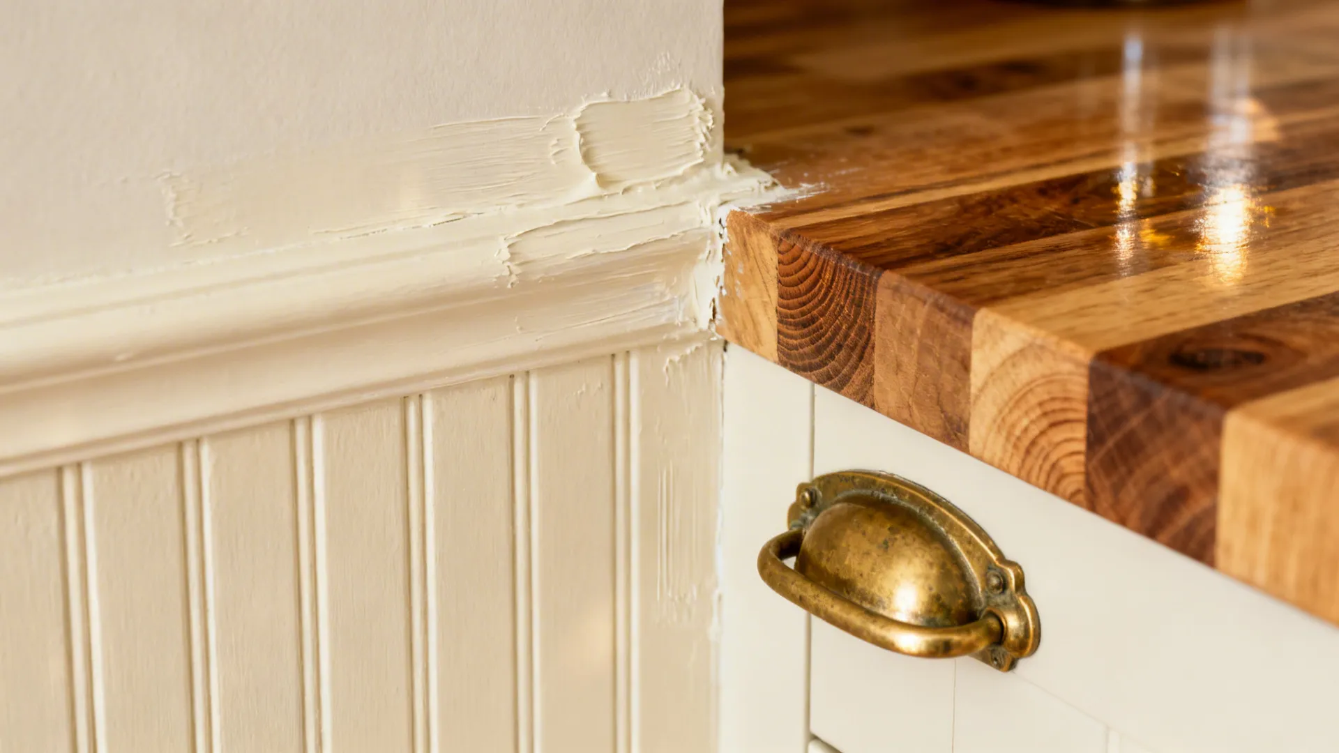 1) Shaker Cabinets and Beadboard Wainscot