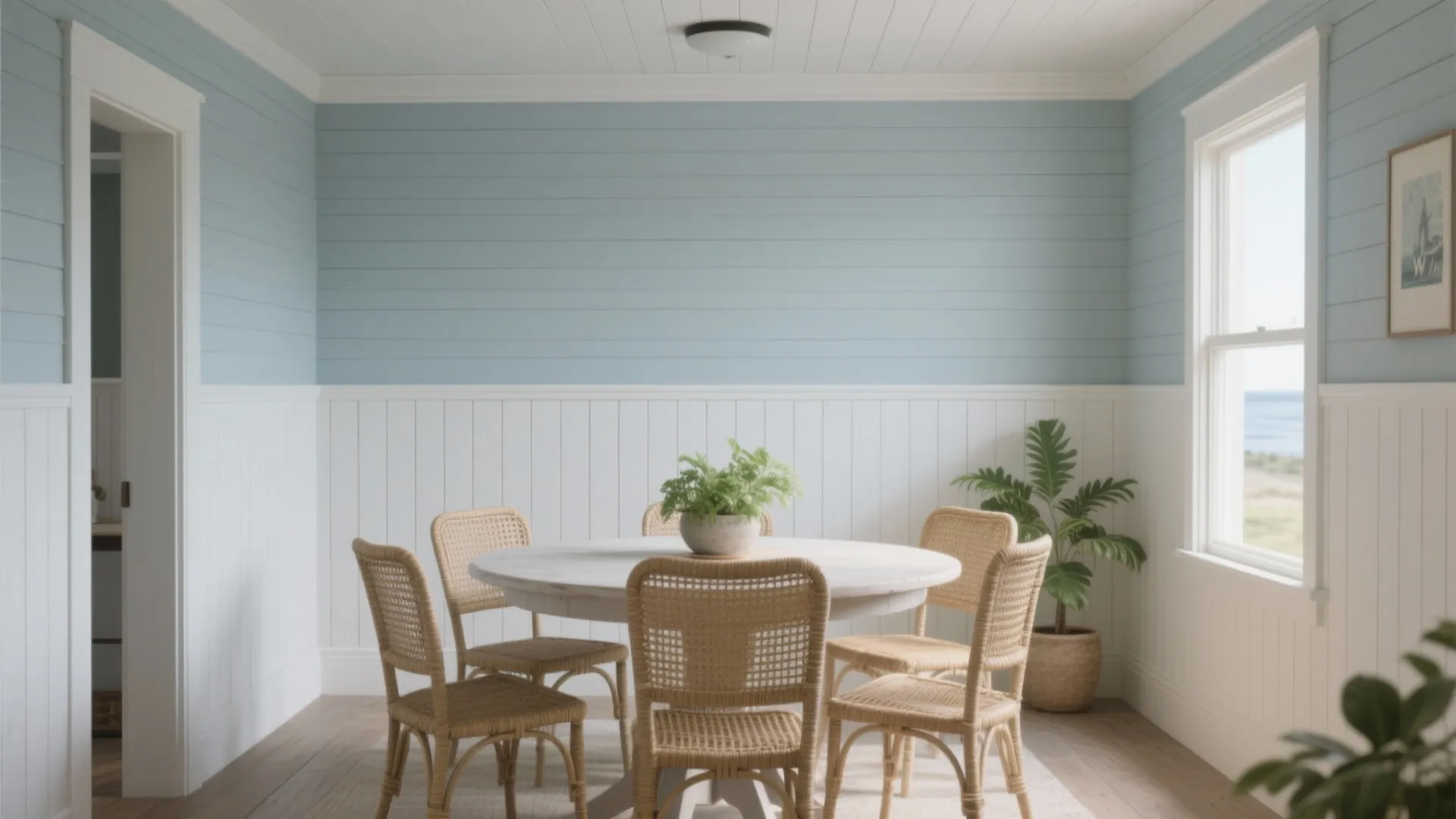 [Section: Inspiration 2] Half-Wall Beadboard for Casual, Coastal Vibes