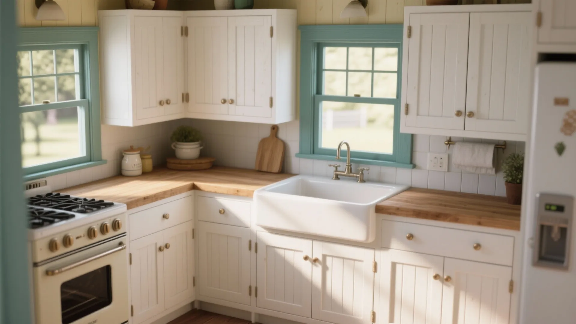 3. Beadboard Inserts for Cottage Charm