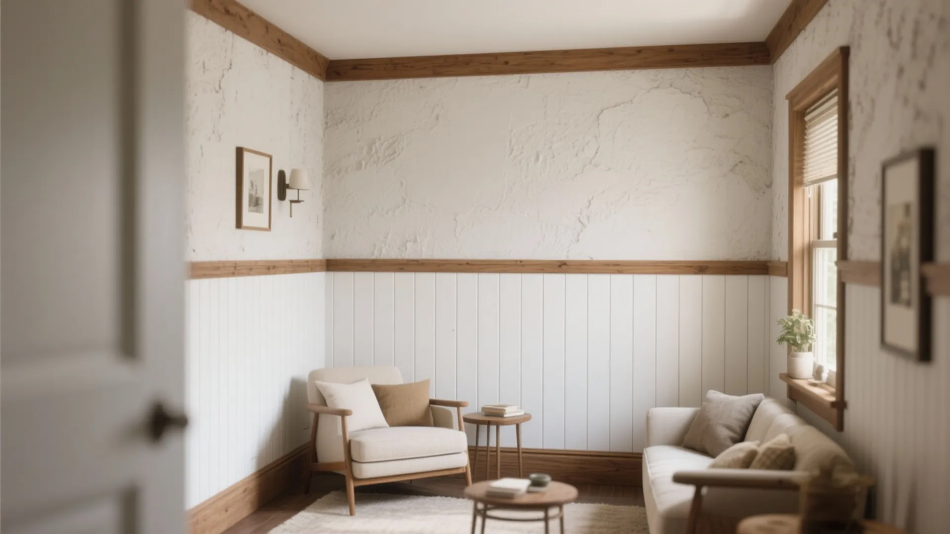 4. Cover with panels, beadboard, or shiplap