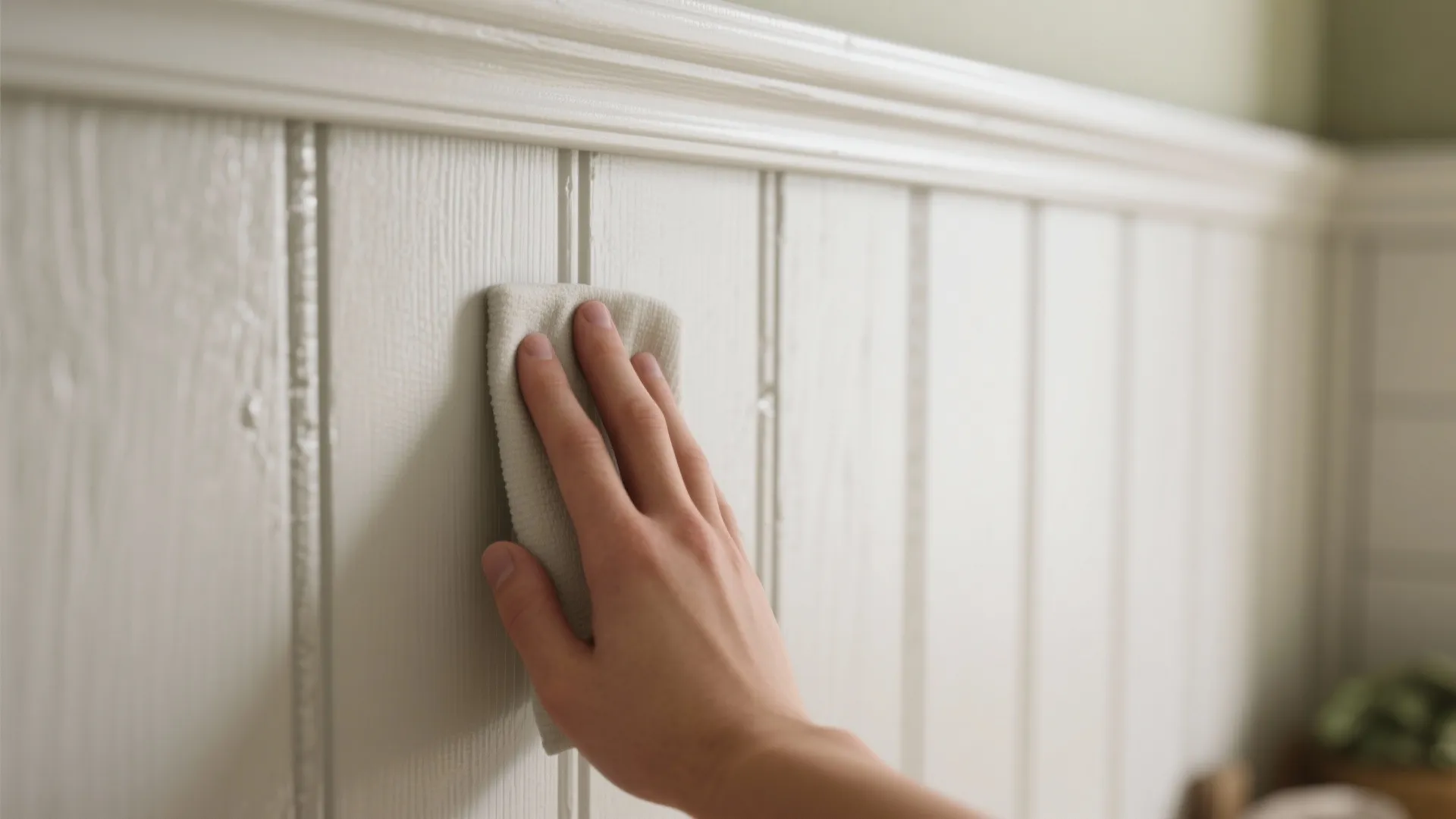 3. Painted wood beadboard for a cottage feel