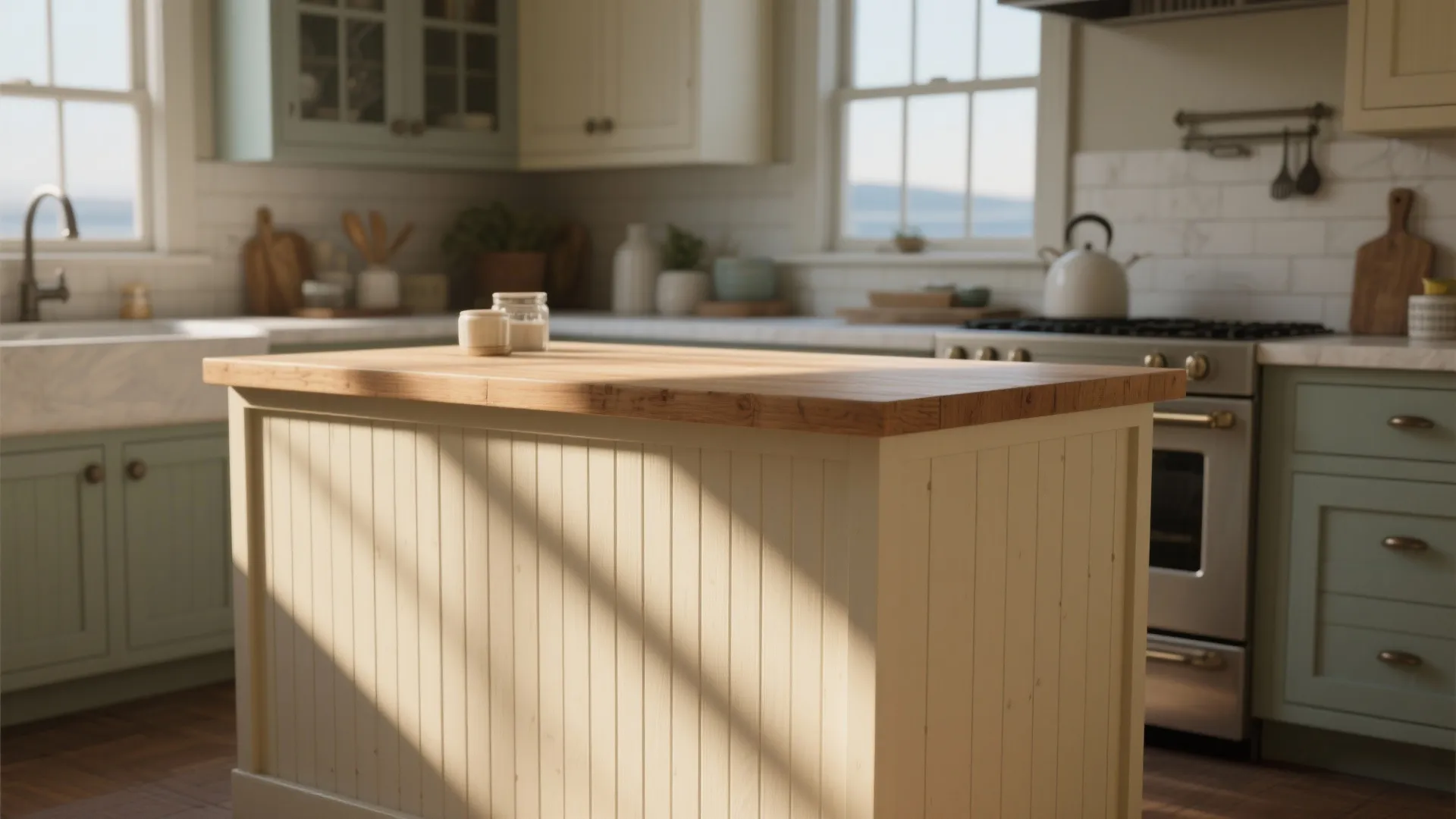 3. Beadboard Cabinets