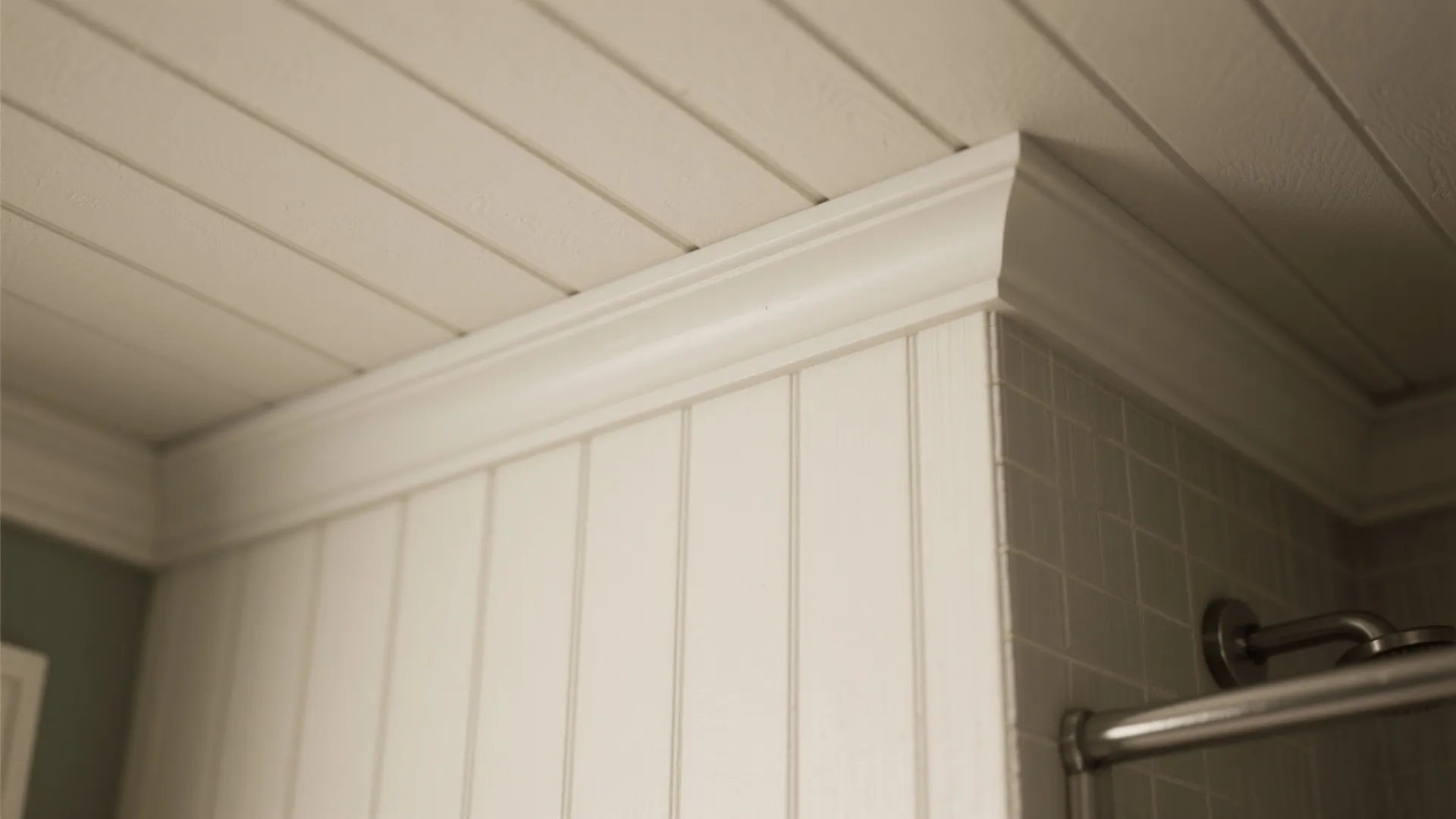 Idea 2: Moisture-Safe Beadboard, Painted Soft White