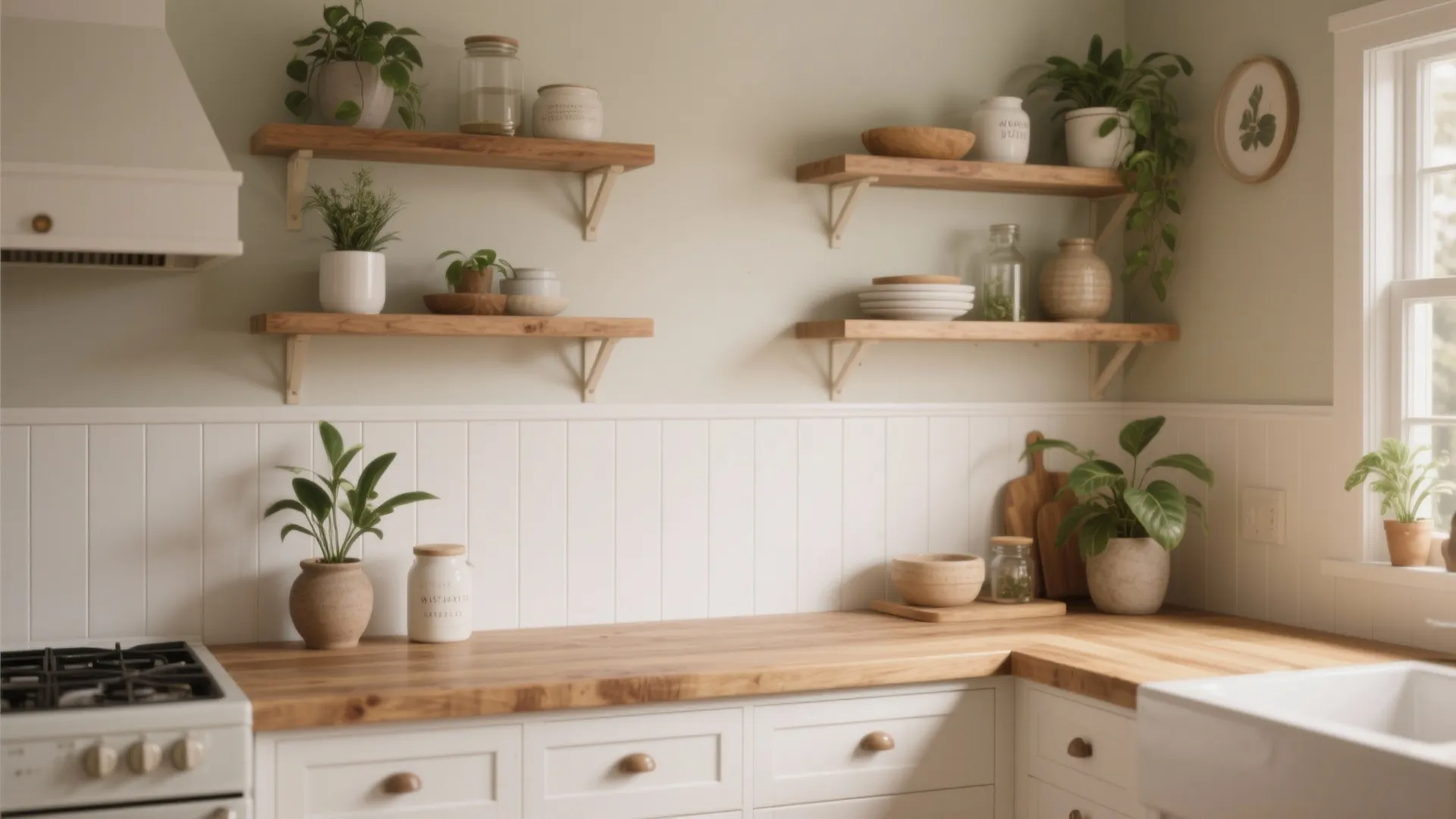 4. Beadboard or painted shiplap