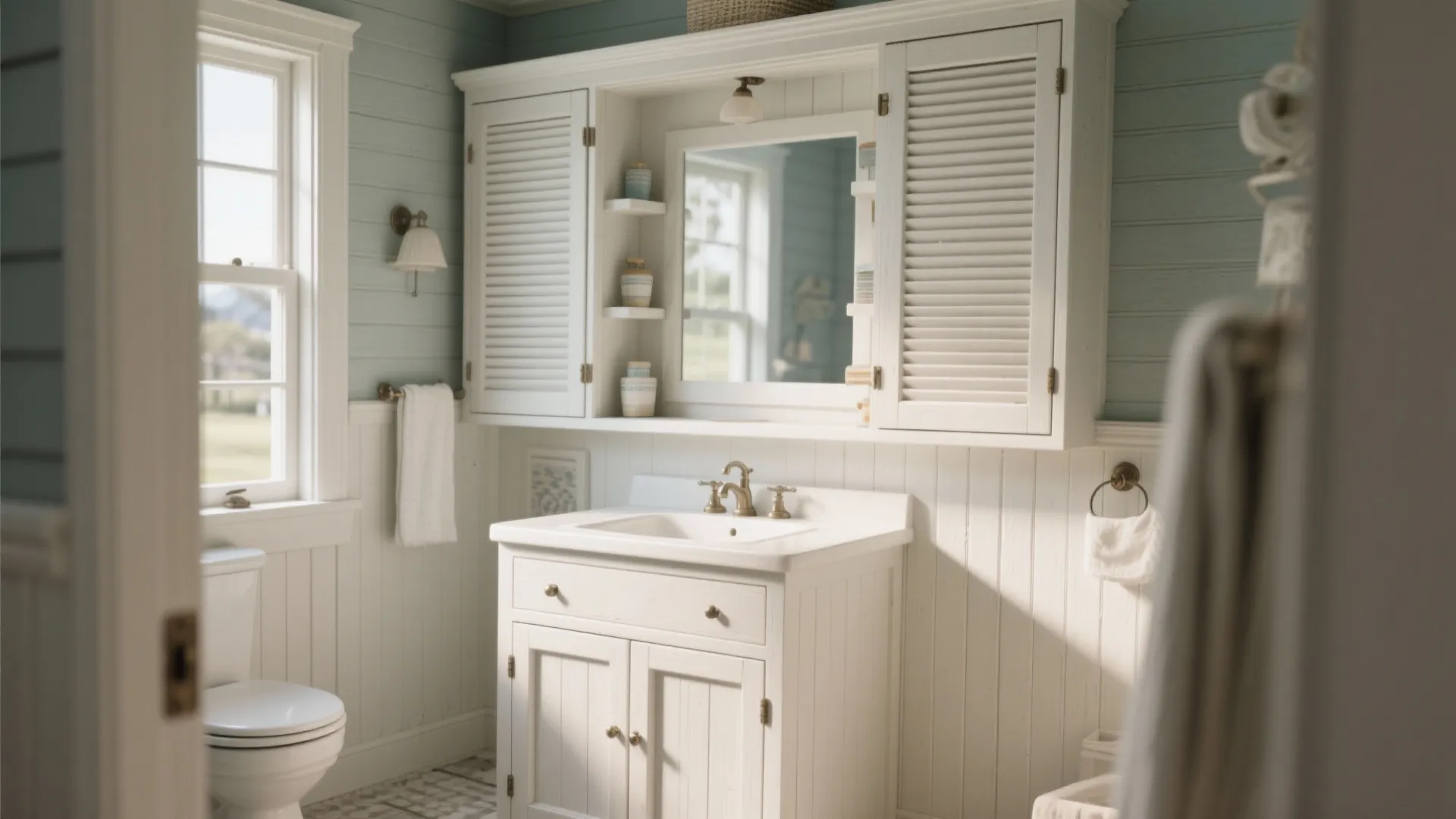 4. Louvered or beadboard-style doors