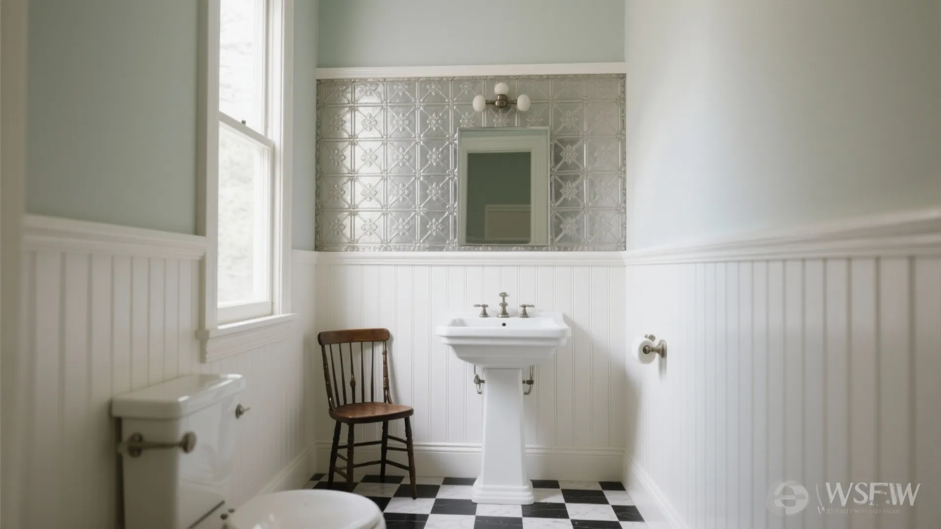 Pressed-Tin or Beadboard Wainscoting