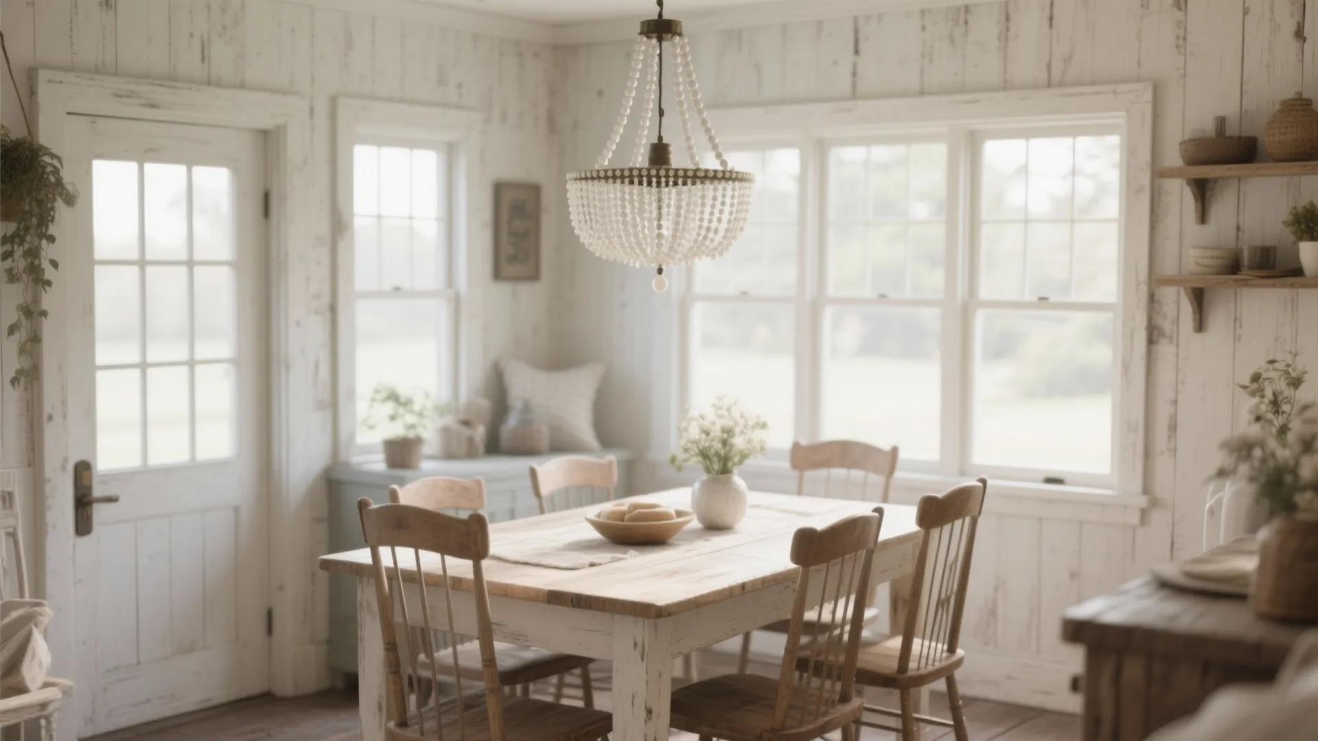 6. Beaded Chandeliers