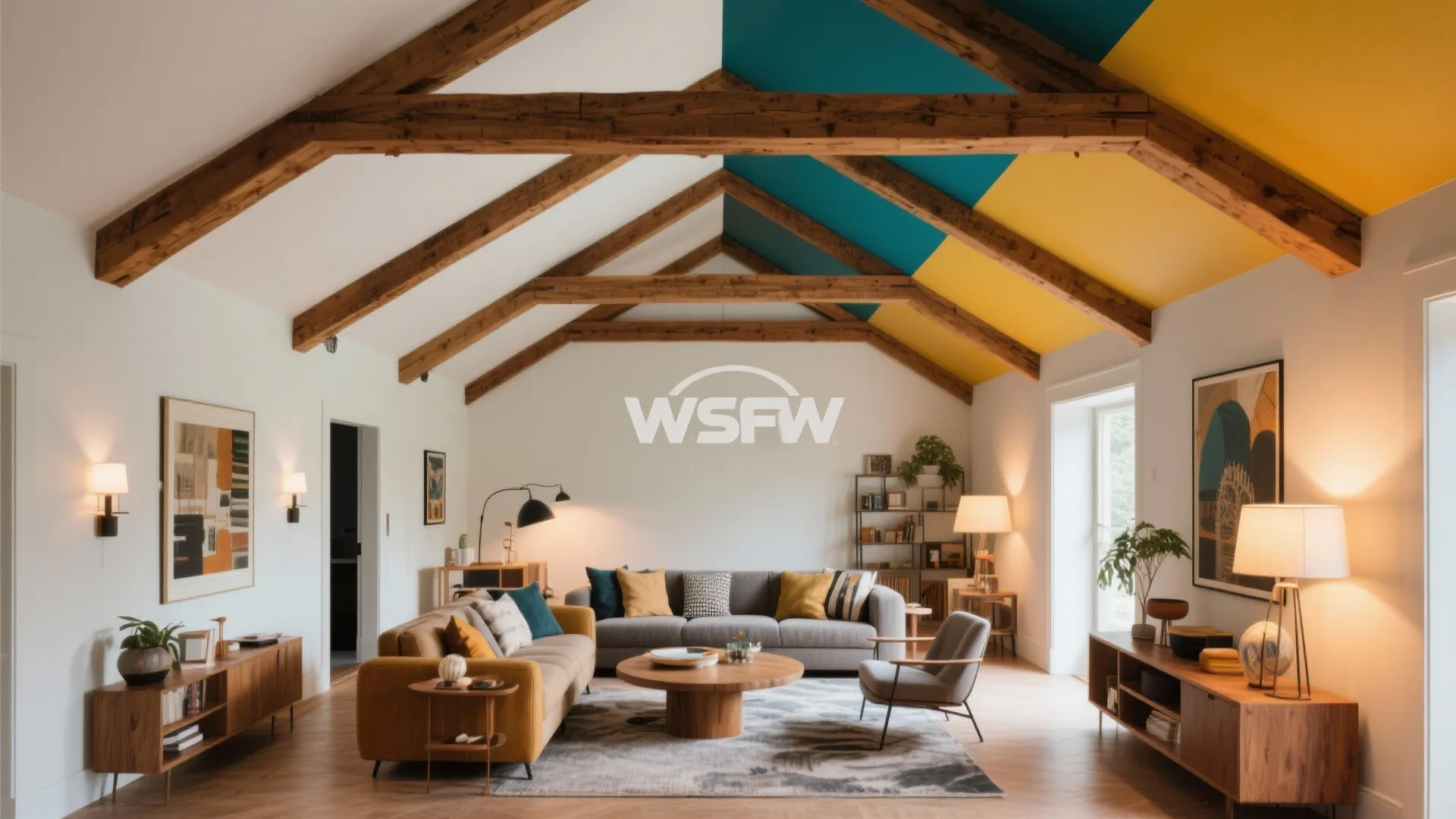 9. Accent Color to Highlight Beams