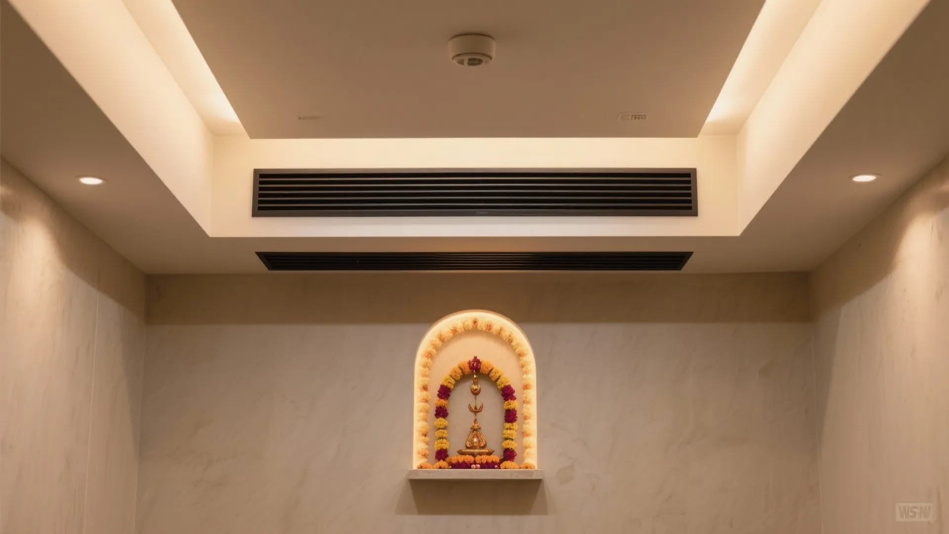 Vent-friendly Beam Frame with Hidden Duct