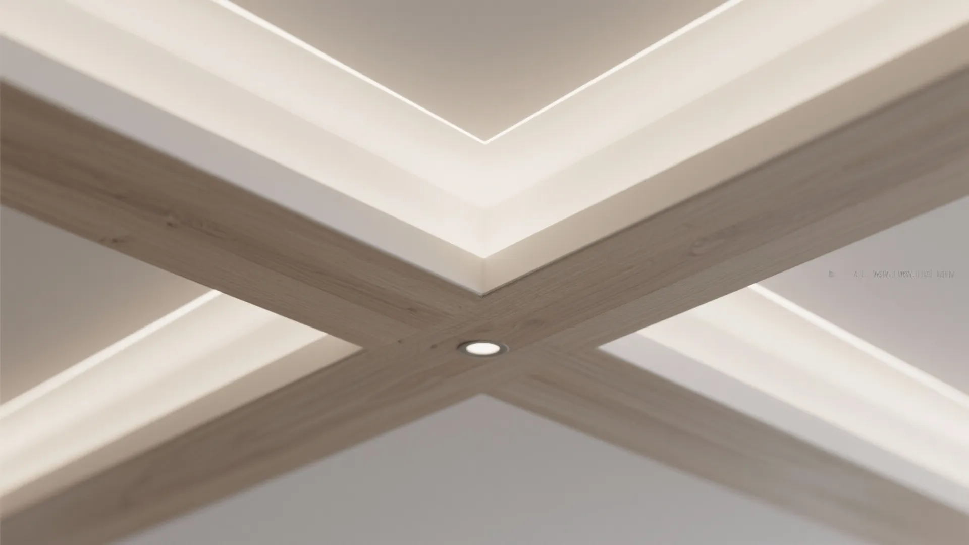 Low-profile coffer or beam accents for definition