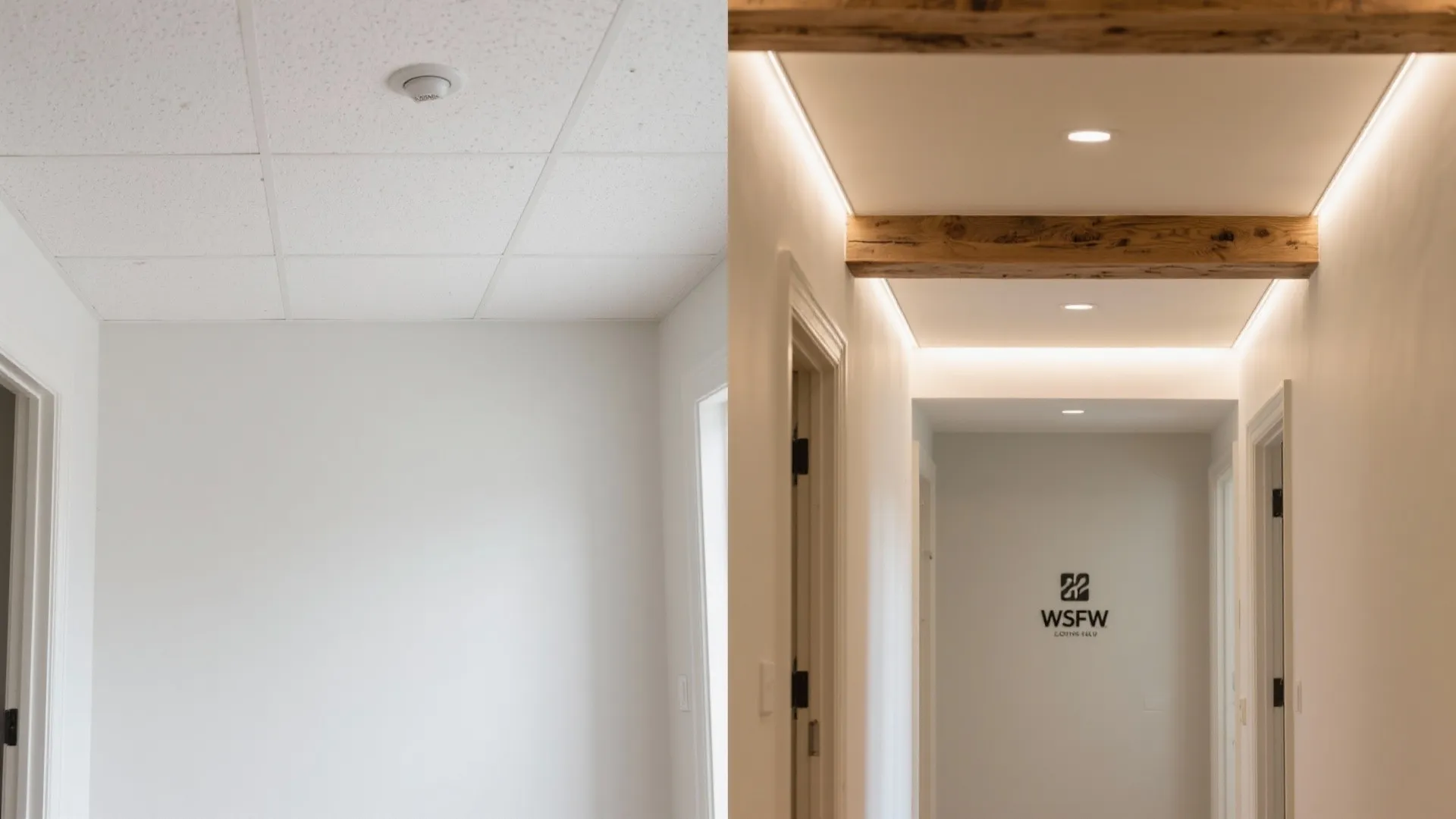 Hybrid Beams: Faux Wooden Beams on POP