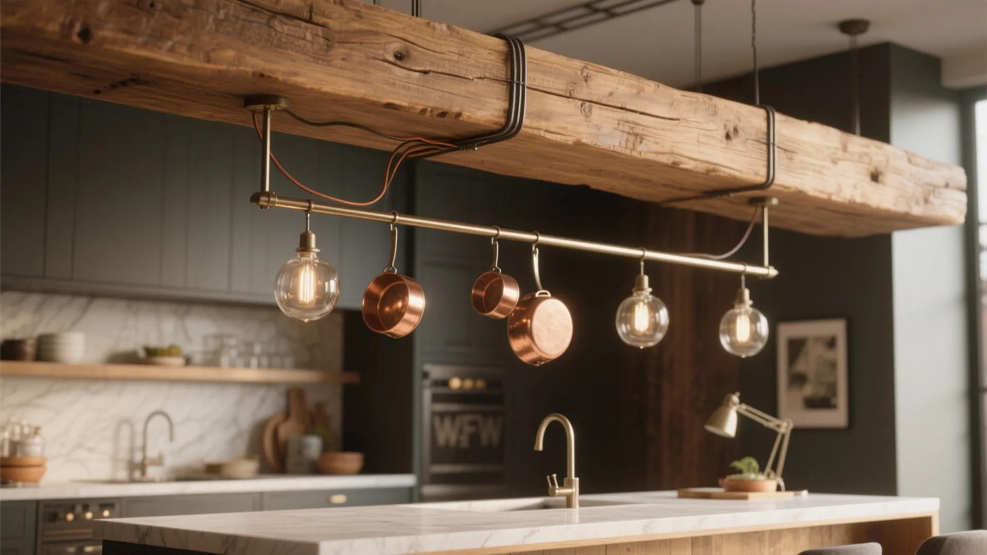 2. Use beams to run lighting and storage