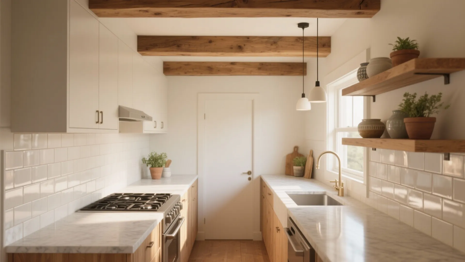 5 Small Kitchen Ideas with Beams: Creative small kitchen solutions that turn exposed beams into design features