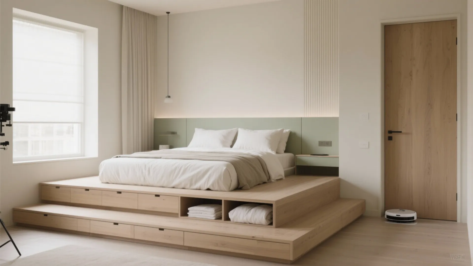 Idea 3: A Raised Platform (With Storage) to Anchor the Bed