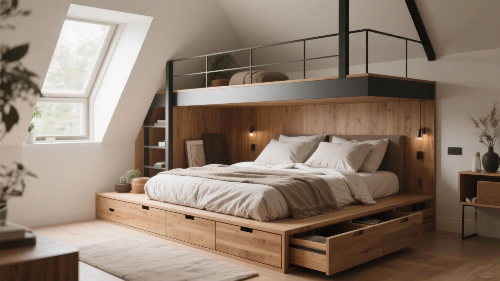 3. Built-in Bed Platform