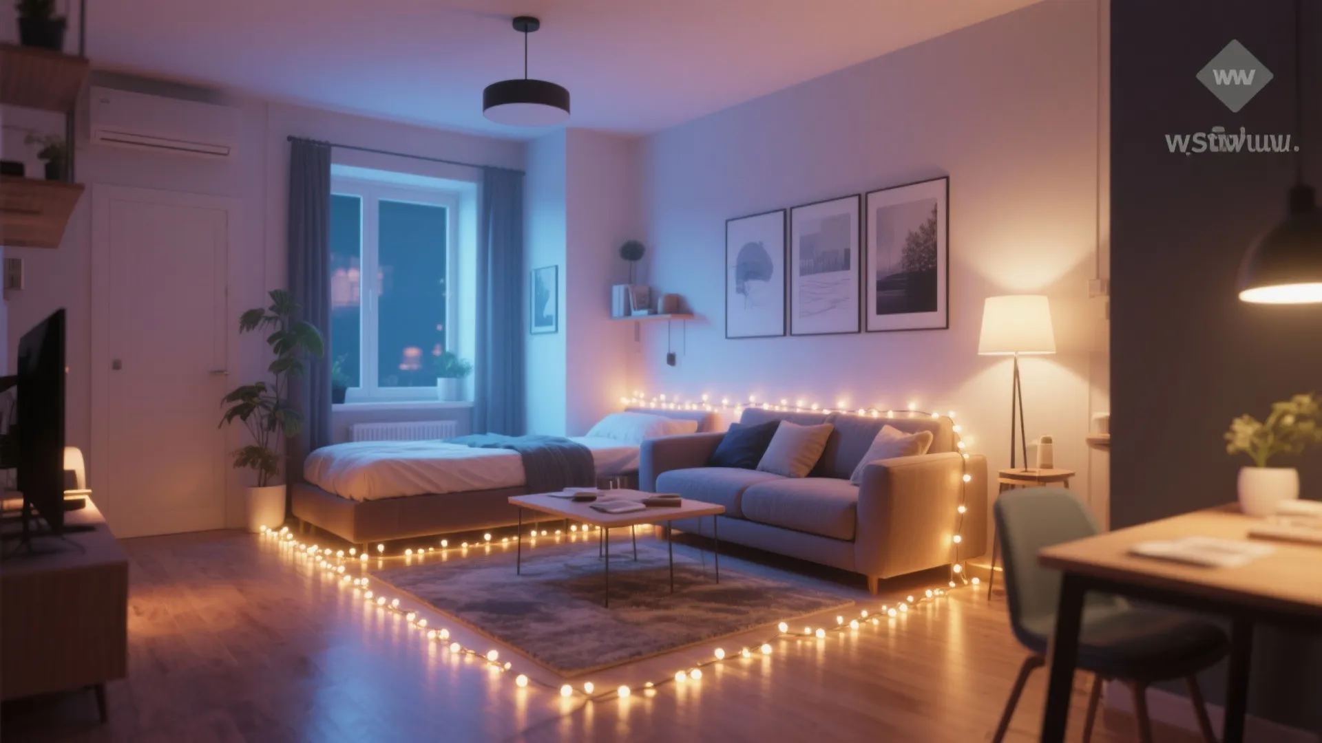 9. Bed-Sofa Combo Lighting