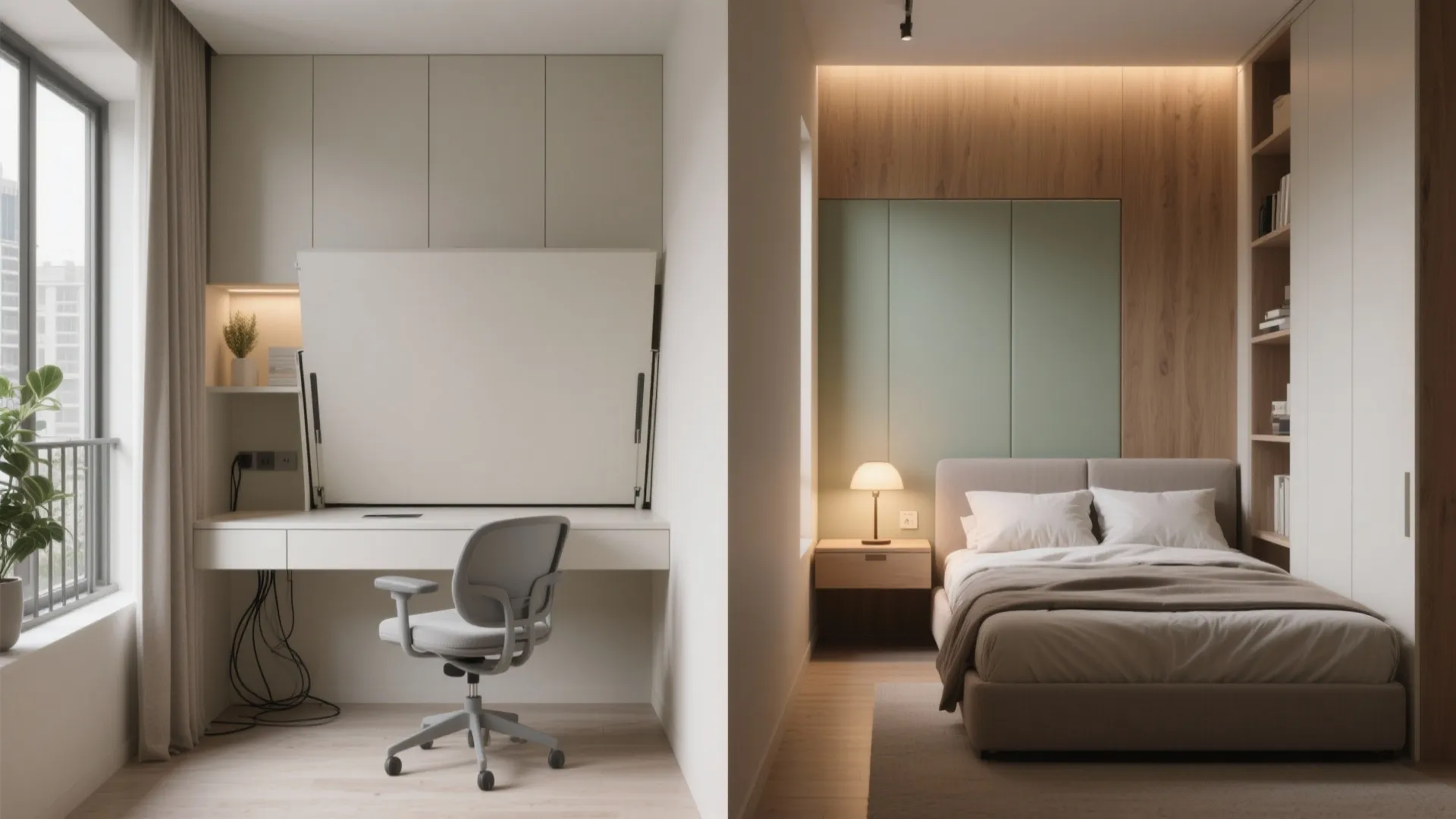 Bedroom that doubles as a study