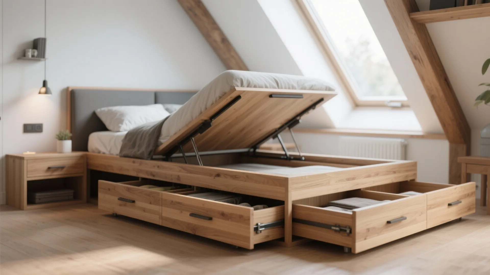 1. Built-in Storage Under the Bed
