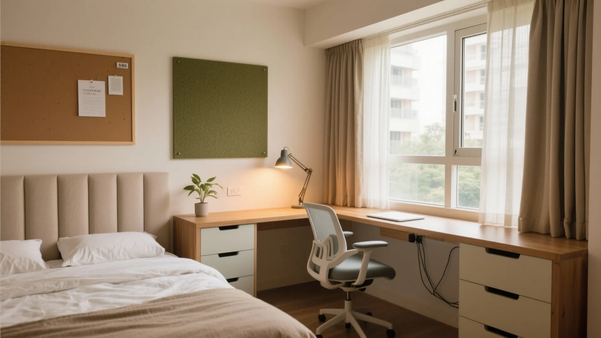 4) Bedrooms that double as serene WFH zones