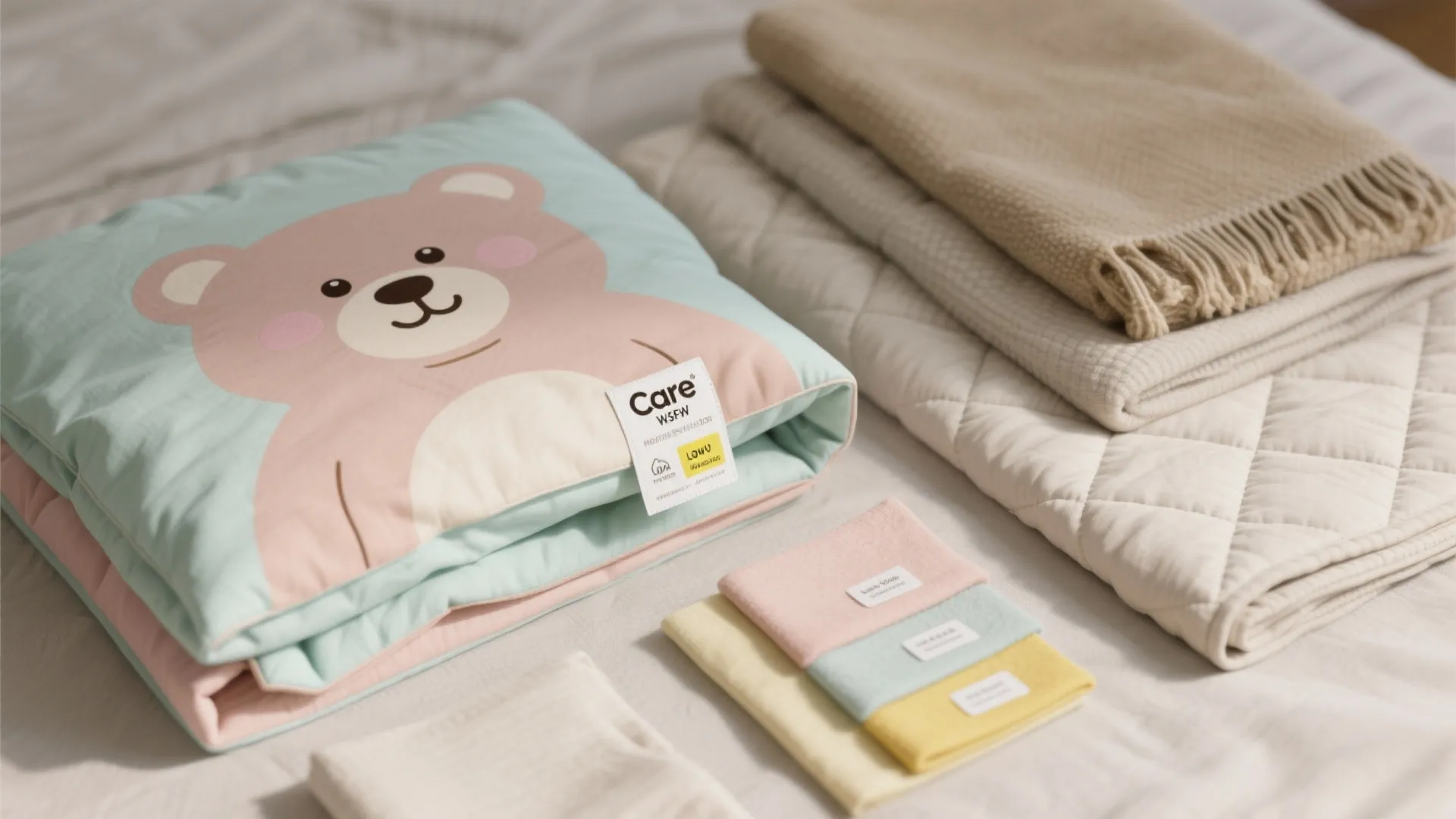 3. Graphic Bedding & Layered Textiles