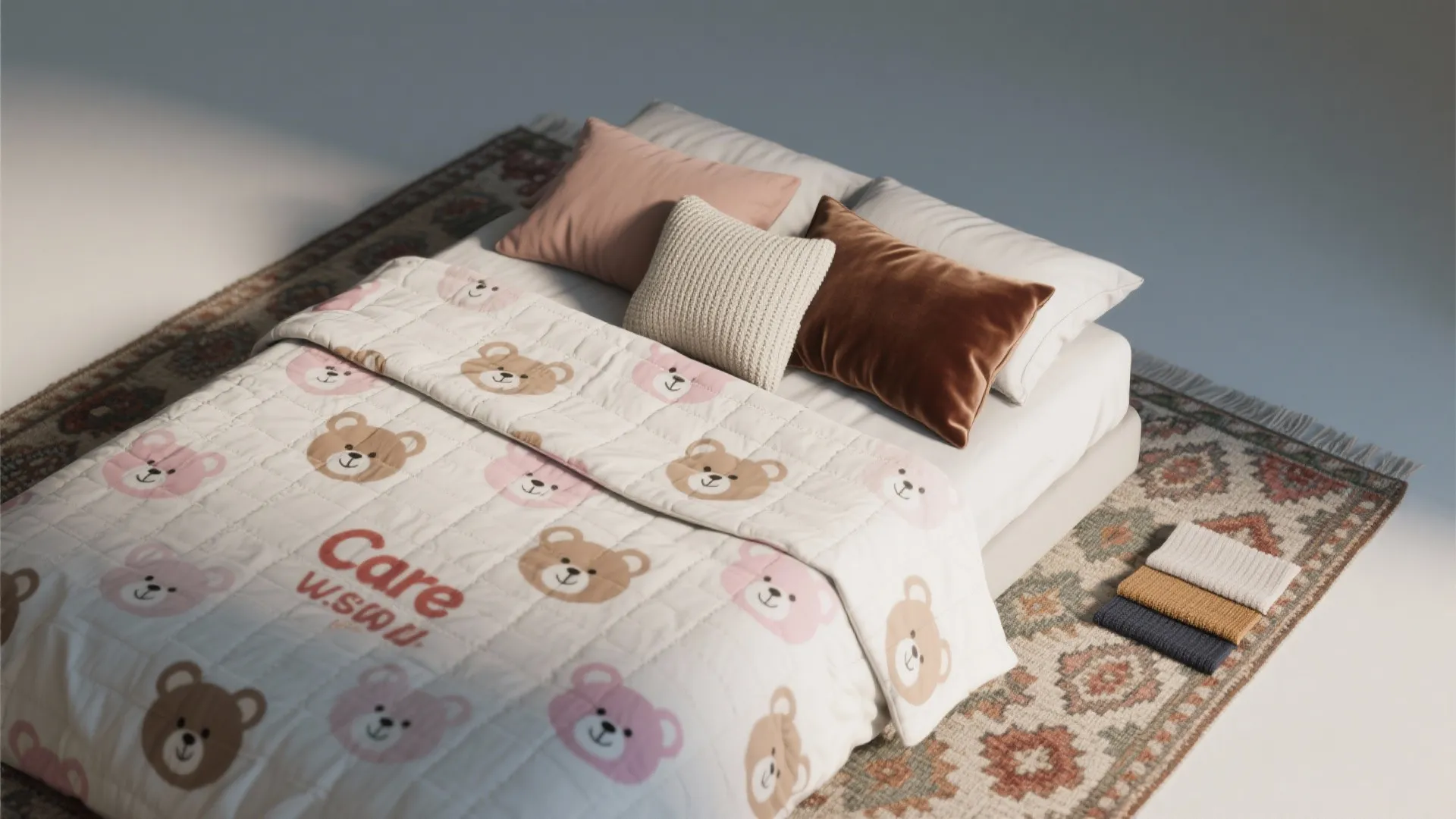 3. Graphic Bedding and Mix-and-Match Textures