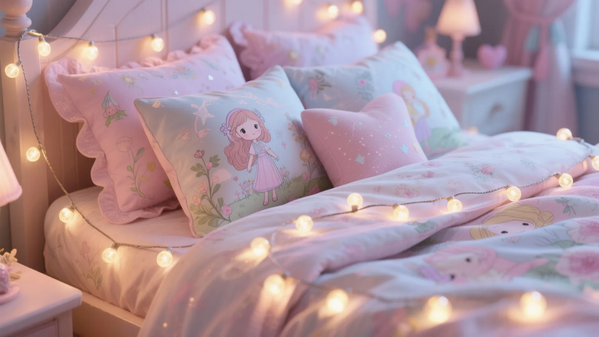 Themed Bedding and Lighting Accents