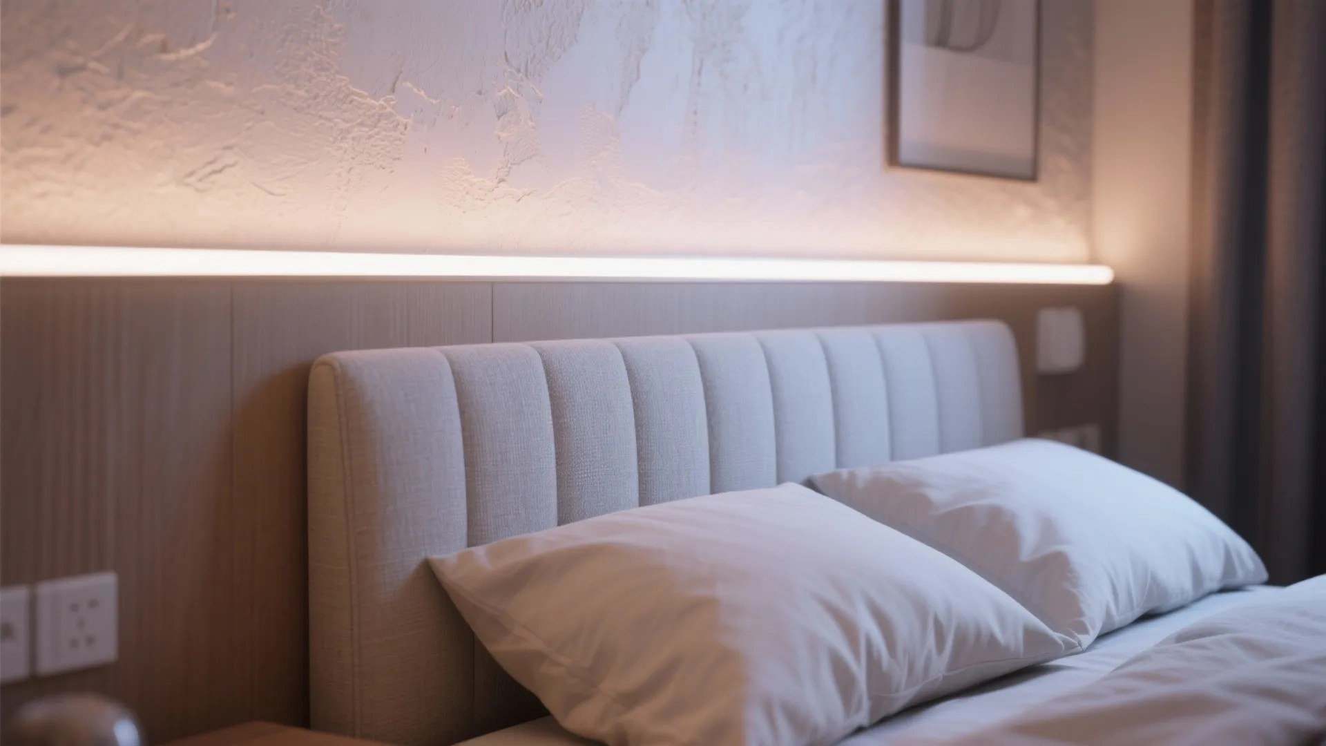 1. Accent the bedhead to create depth