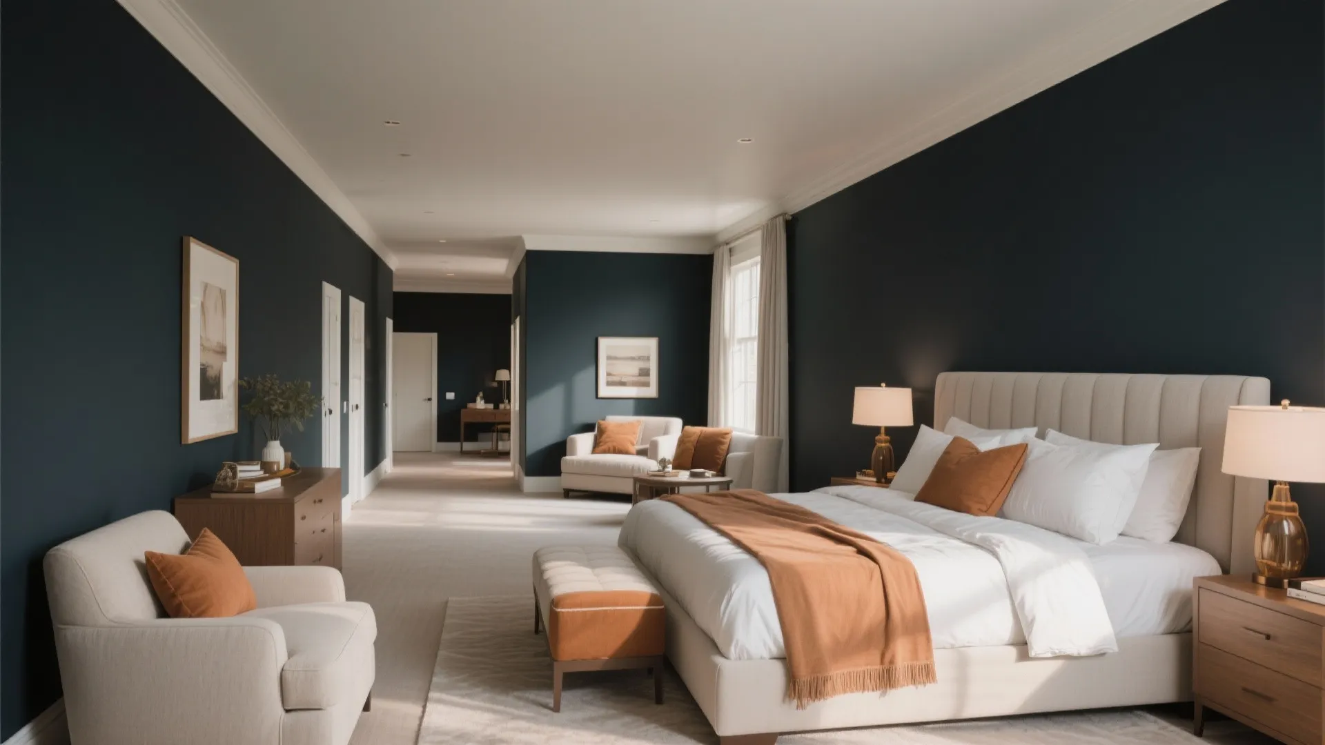 9. Use Color to Shorten the Space