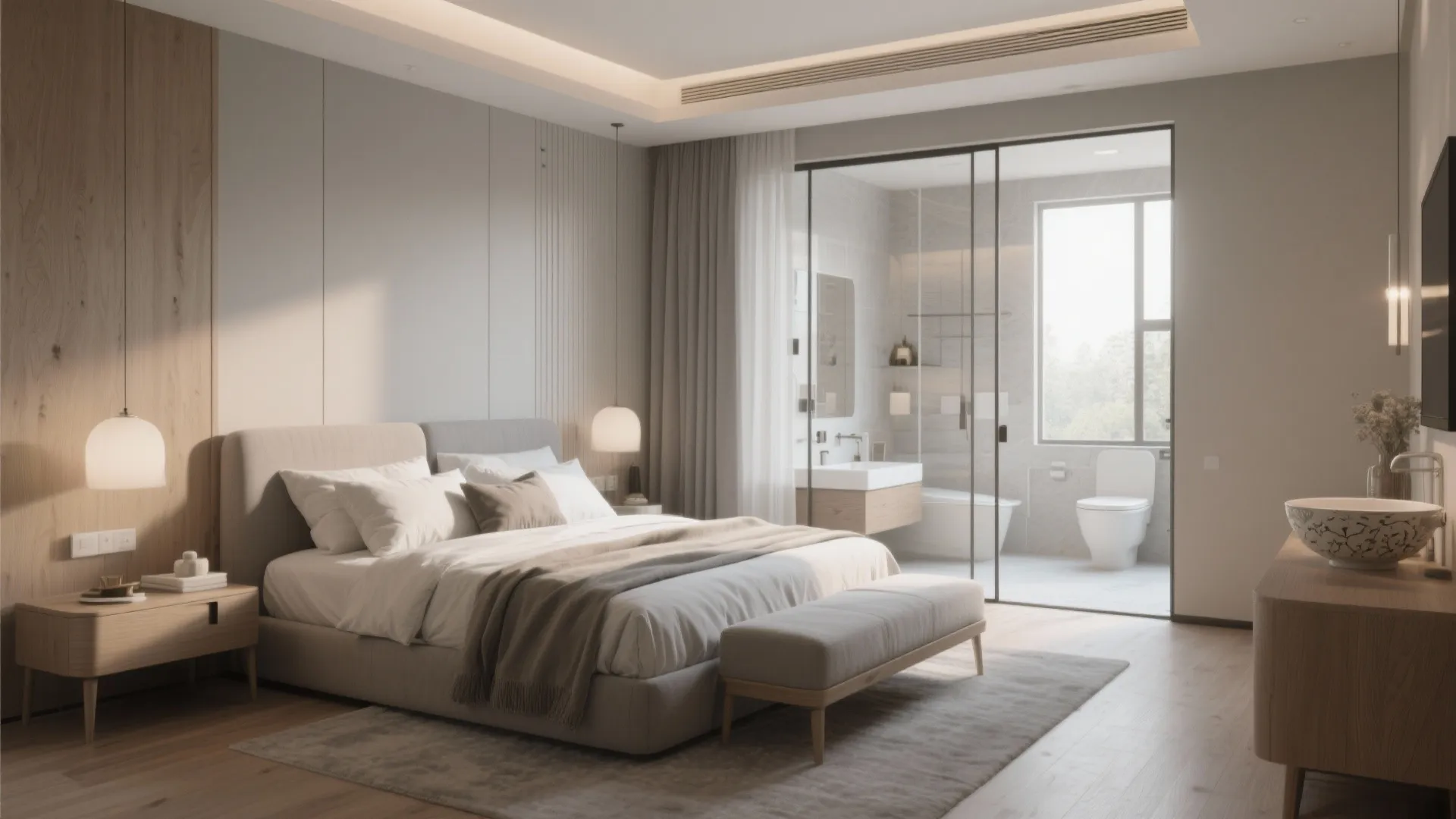 5 Inspiring Ideas To Match Bedroom And Bathroom Decor