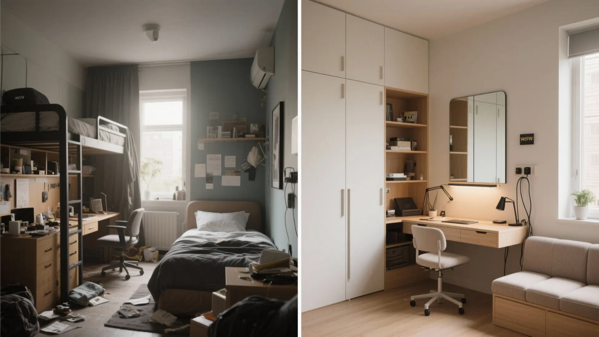 Bedrooms that multi-task without looking like dorms