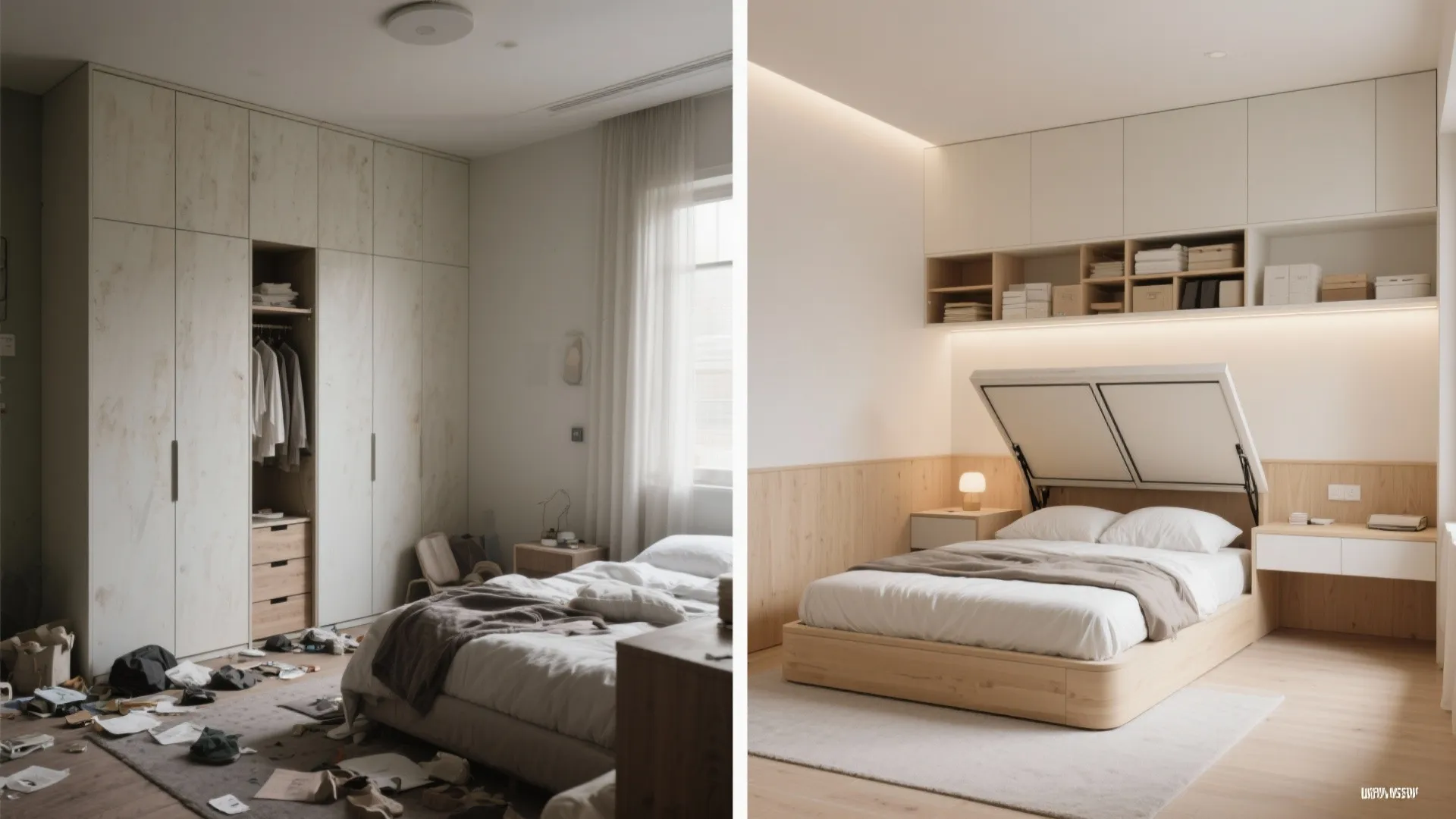 Smart storage beds and wall systems