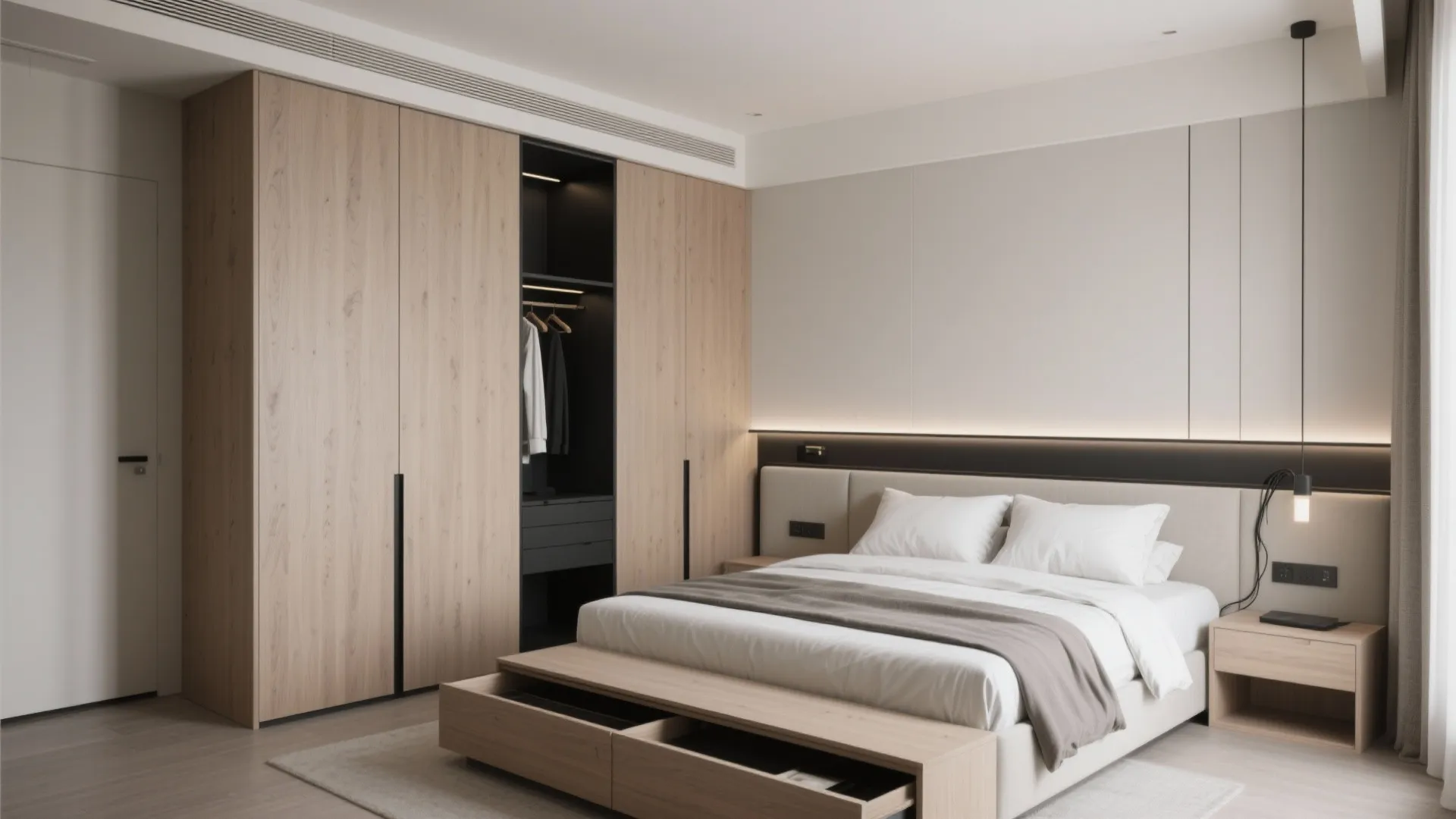 Built-ins That Disappear: Wardrobes, Platform Beds, and Niches